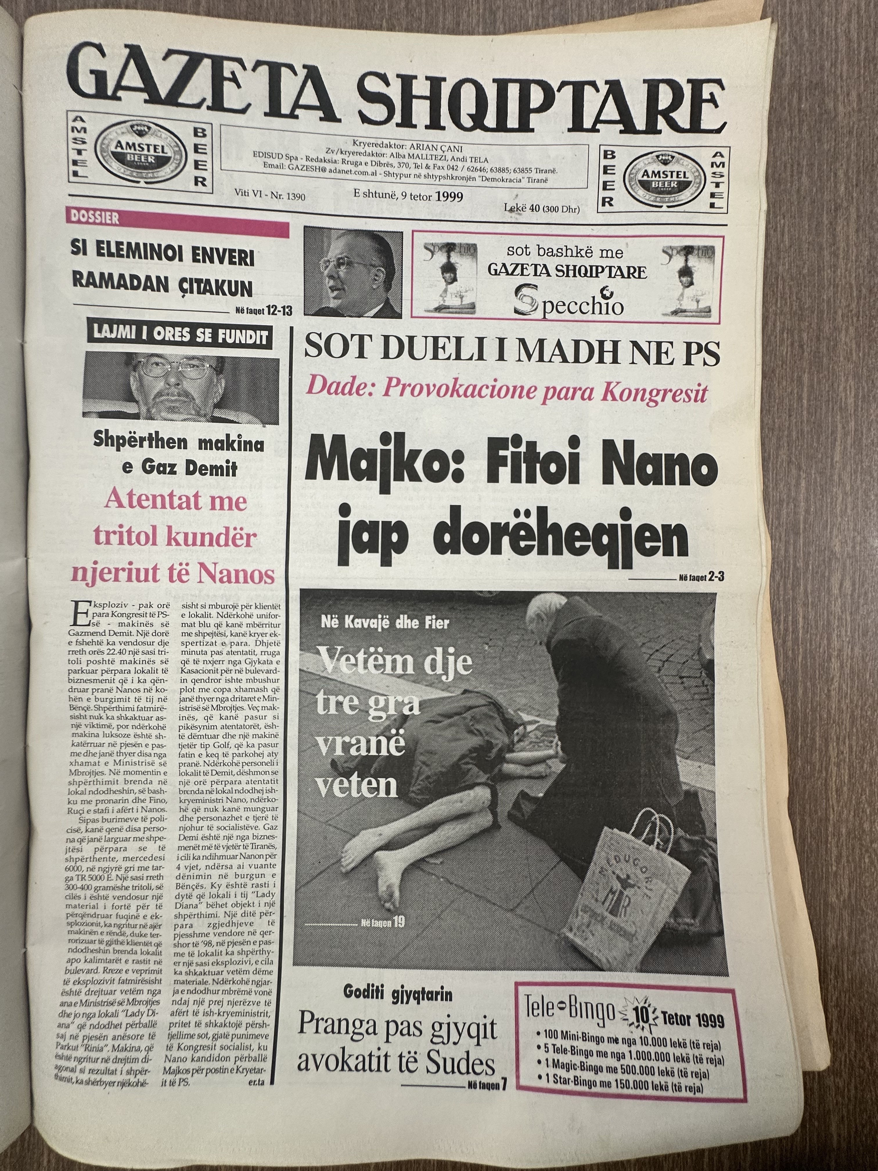 Gazeta Shqiptare 1999-10-09