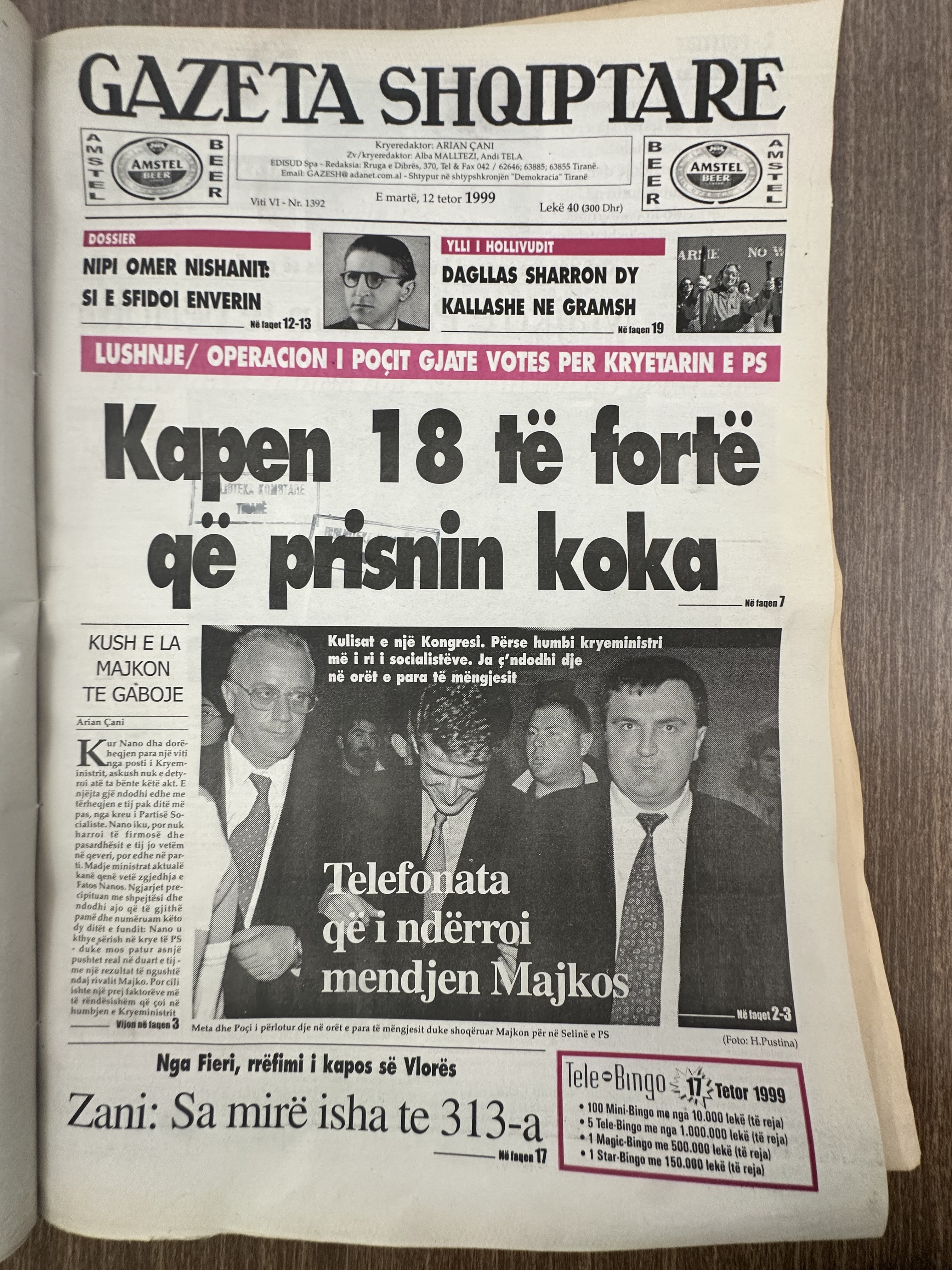 Gazeta Shqiptare 1999-10-12