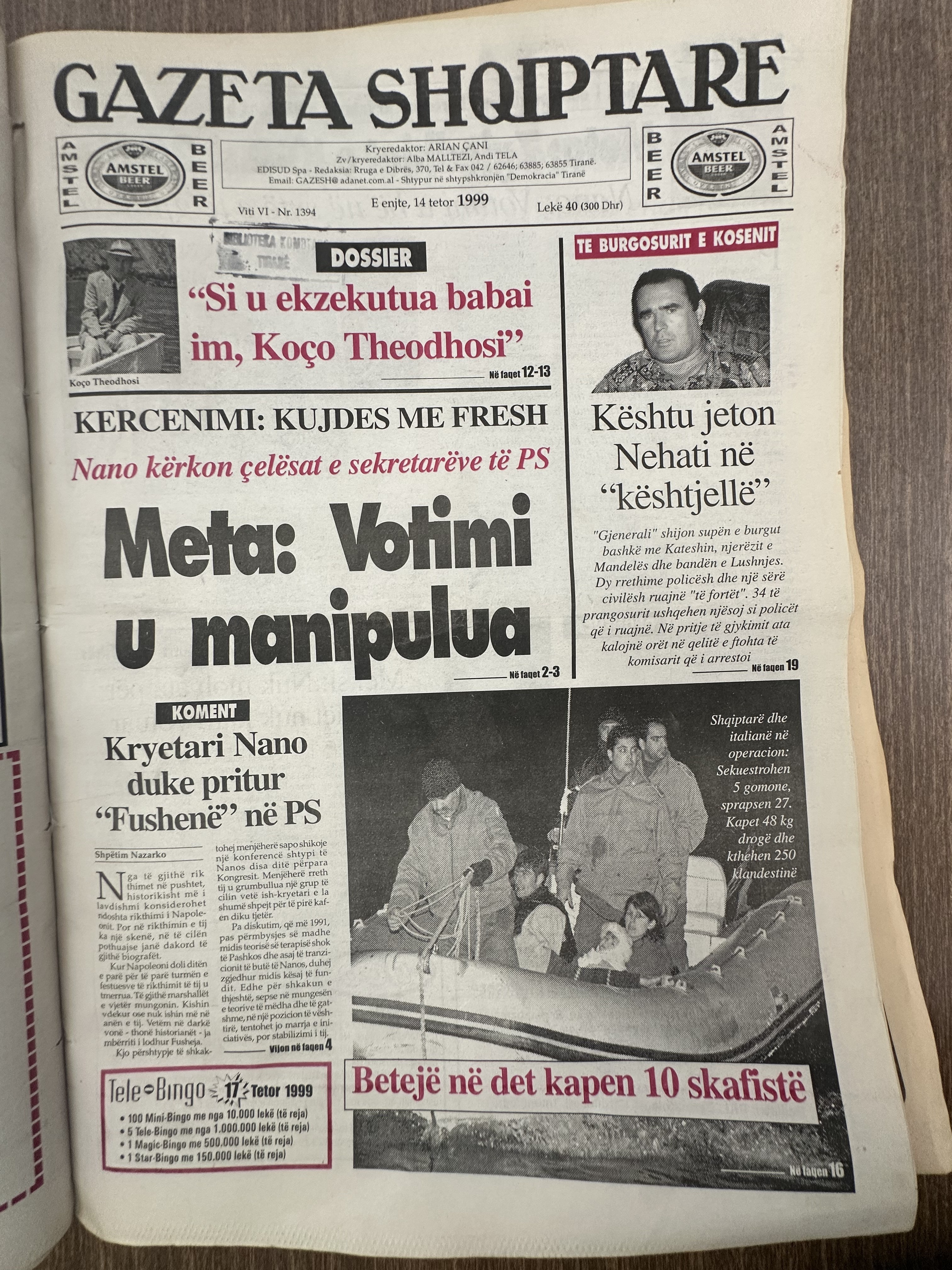 Gazeta Shqiptare 1999-10-14
