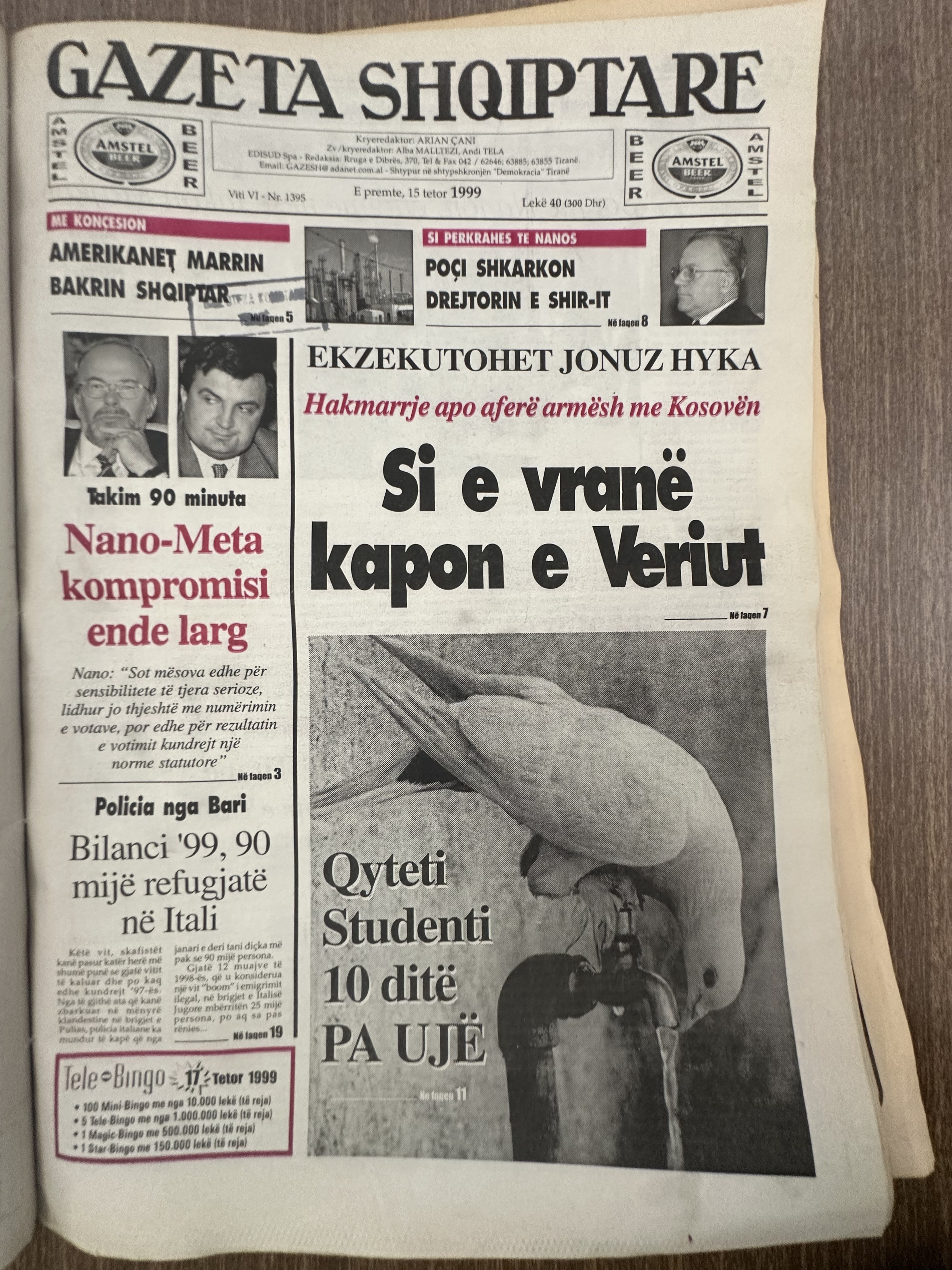 Gazeta Shqiptare 1999-10-15