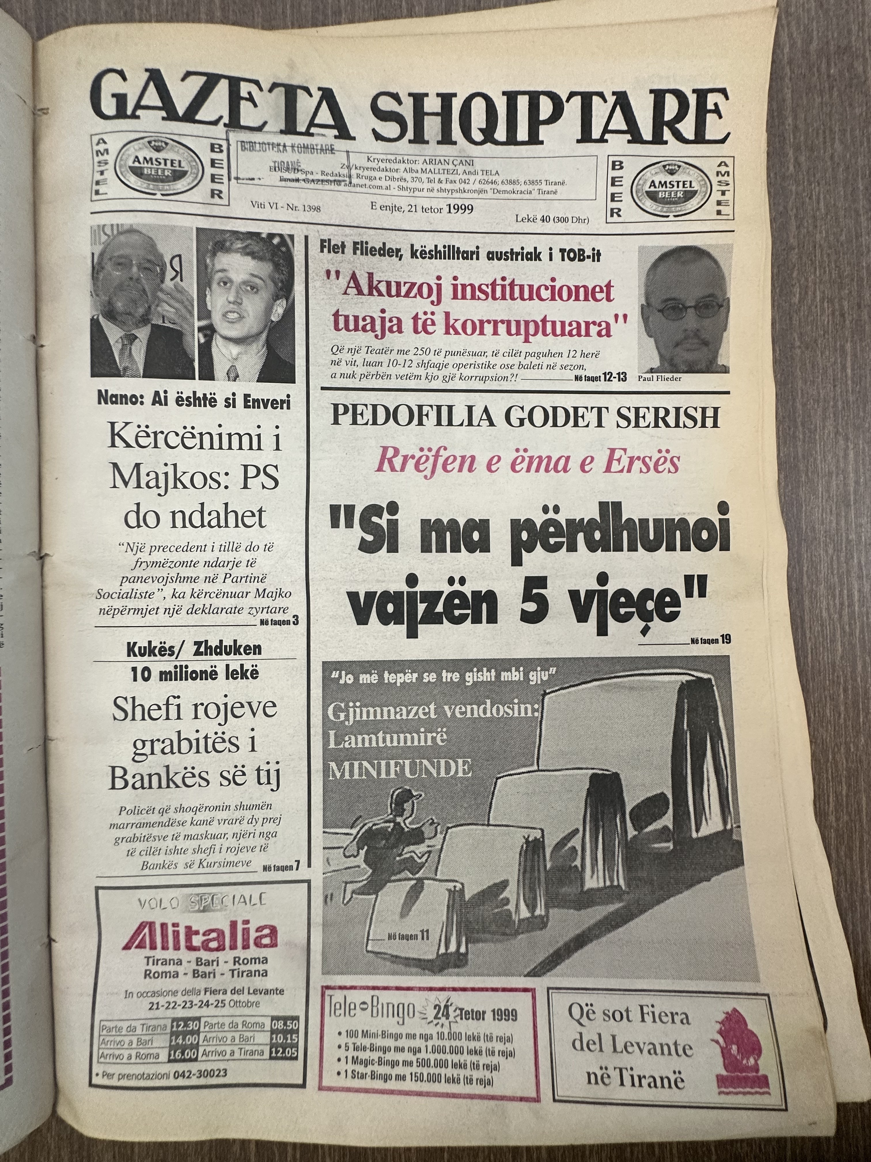 Gazeta Shqiptare 1999-10-21