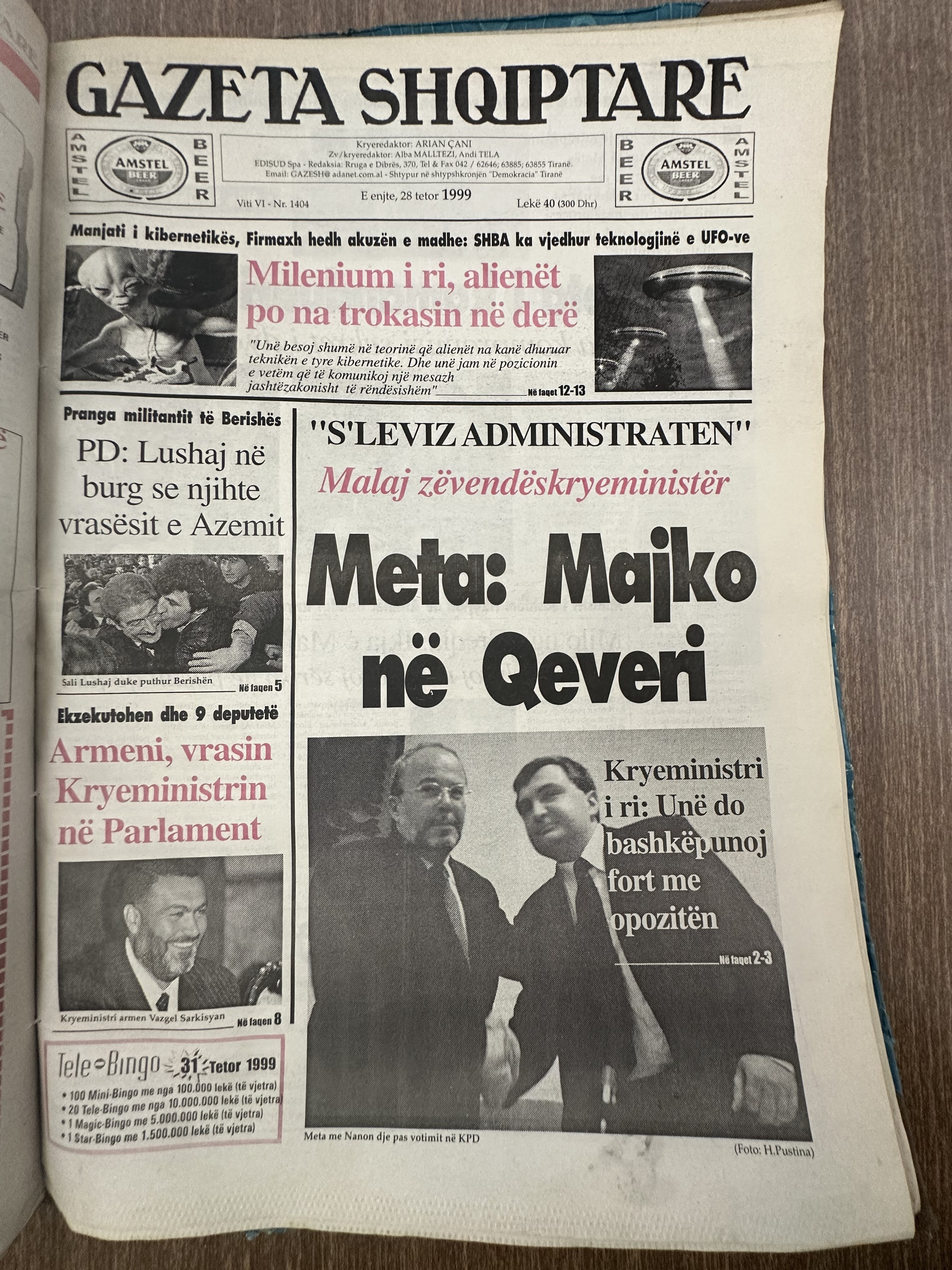 Gazeta Shqiptare 1999-10-28