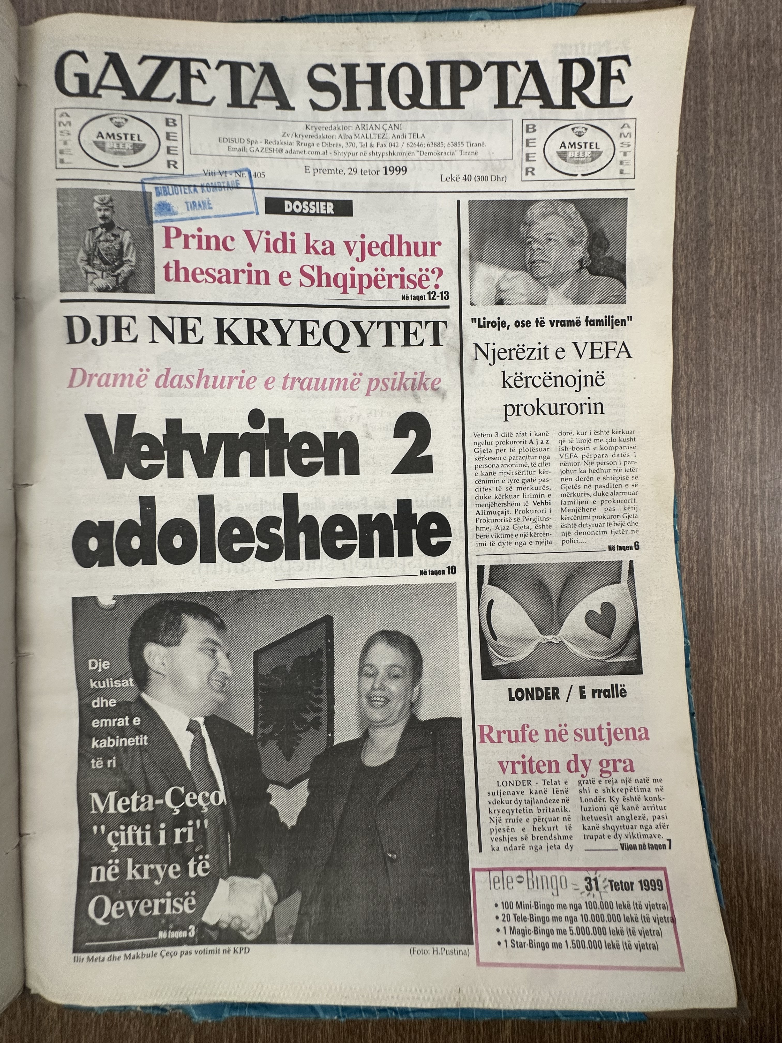 Gazeta Shqiptare 1999-10-29