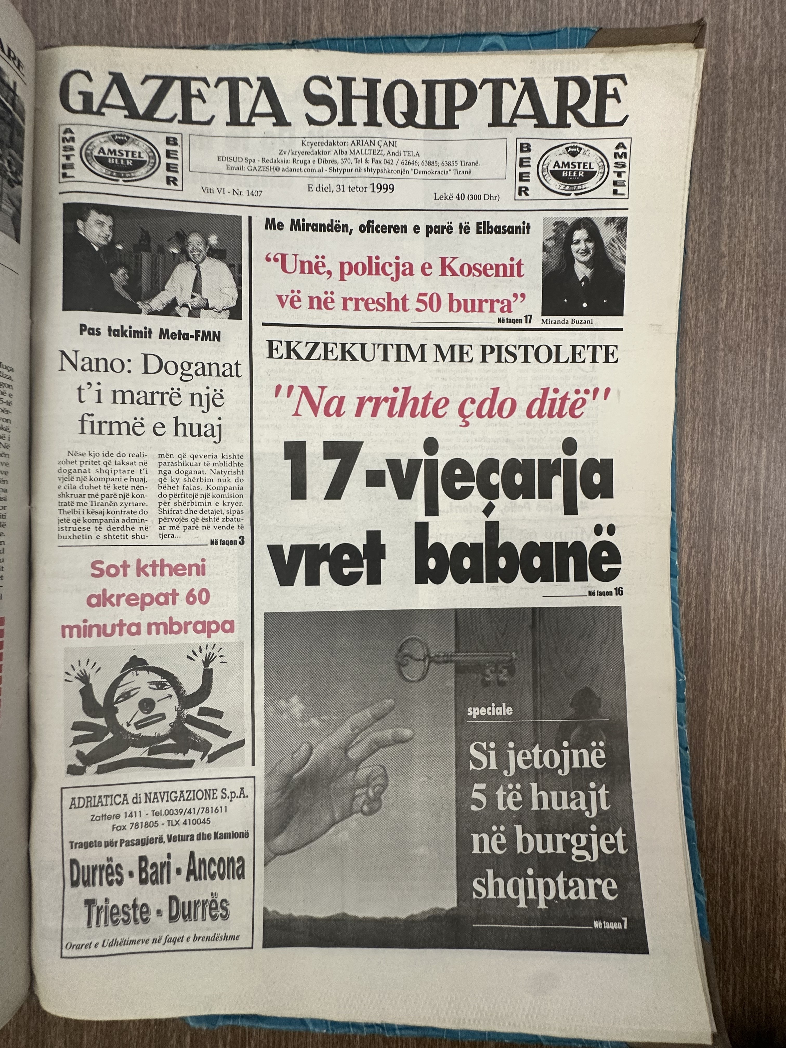 Gazeta Shqiptare 1999-10-31