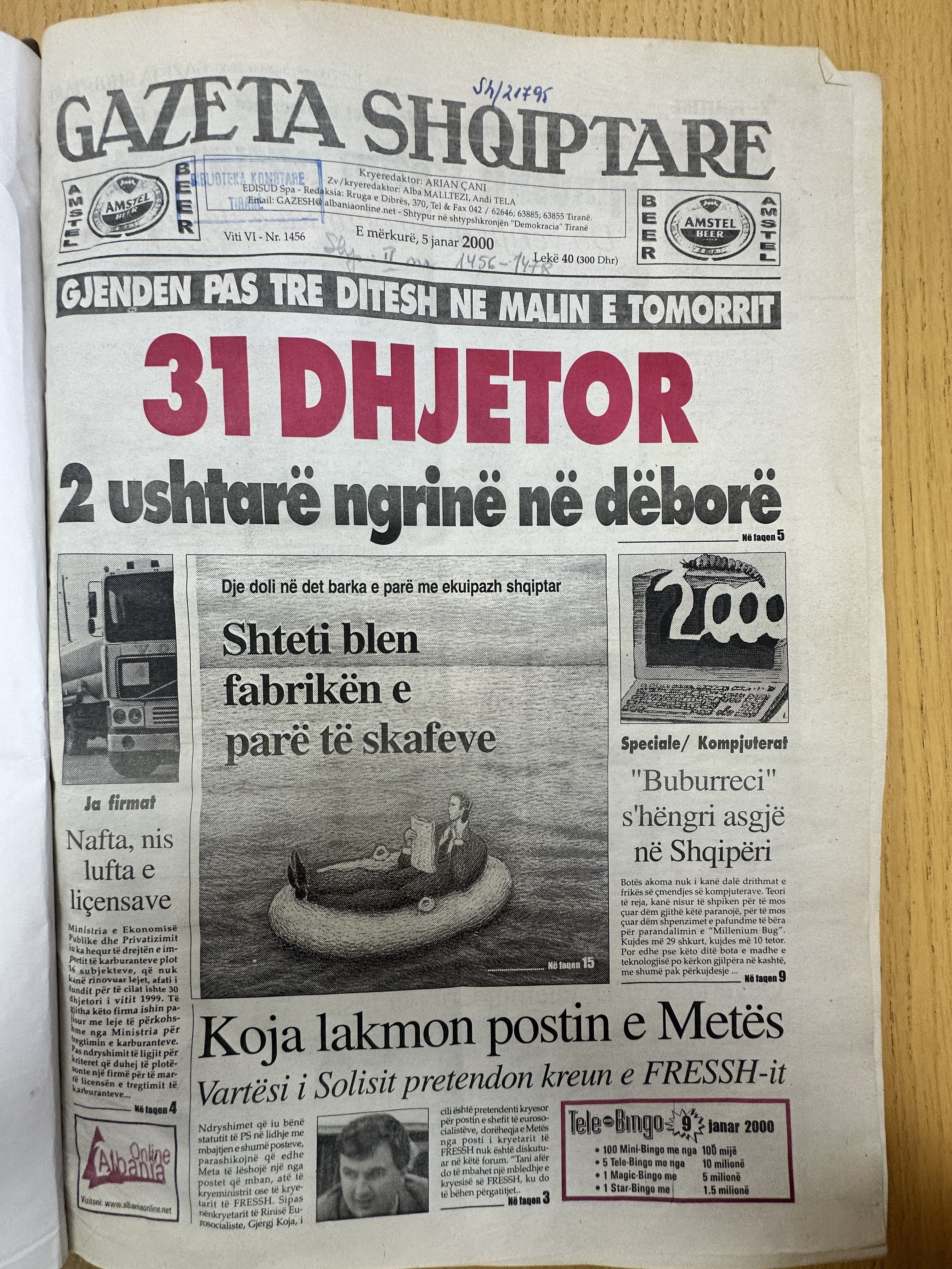 Gazeta Shqiptare 2000-01-05