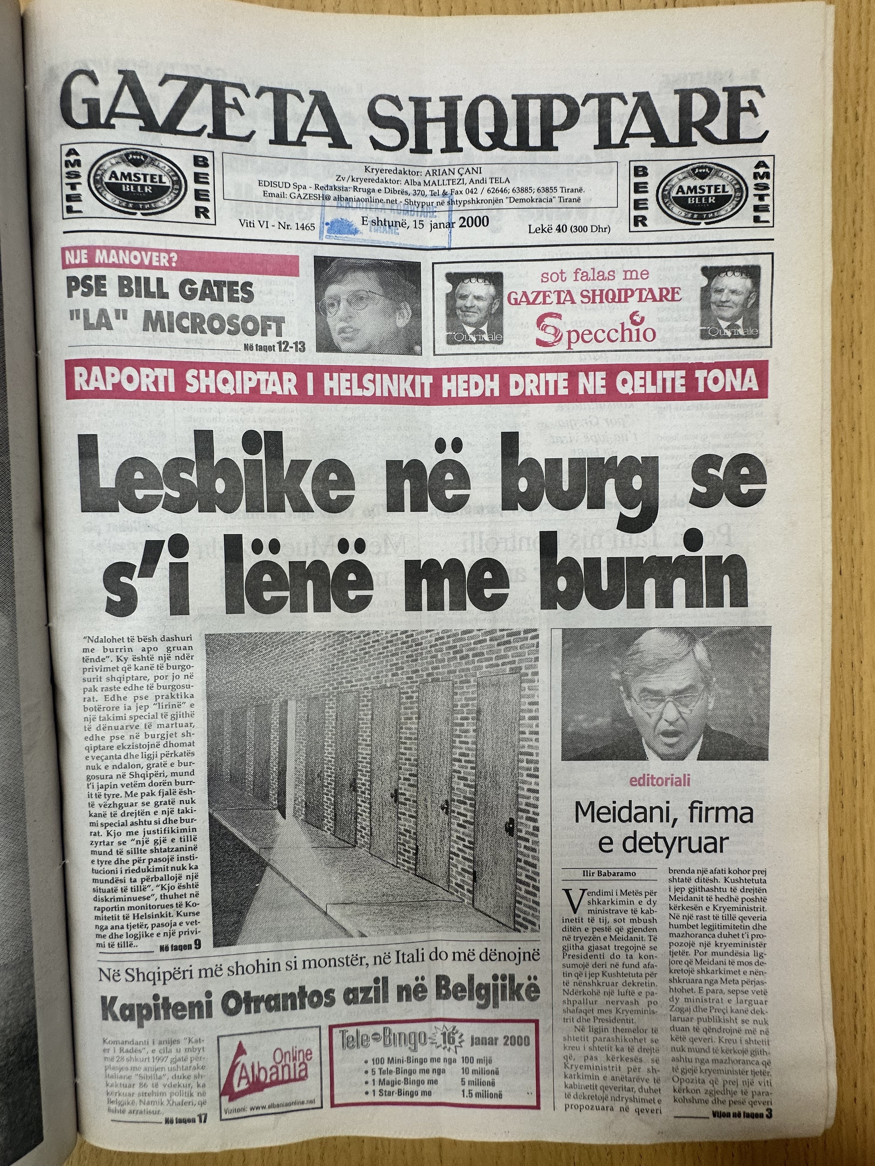 Gazeta Shqiptare 2000-01-15