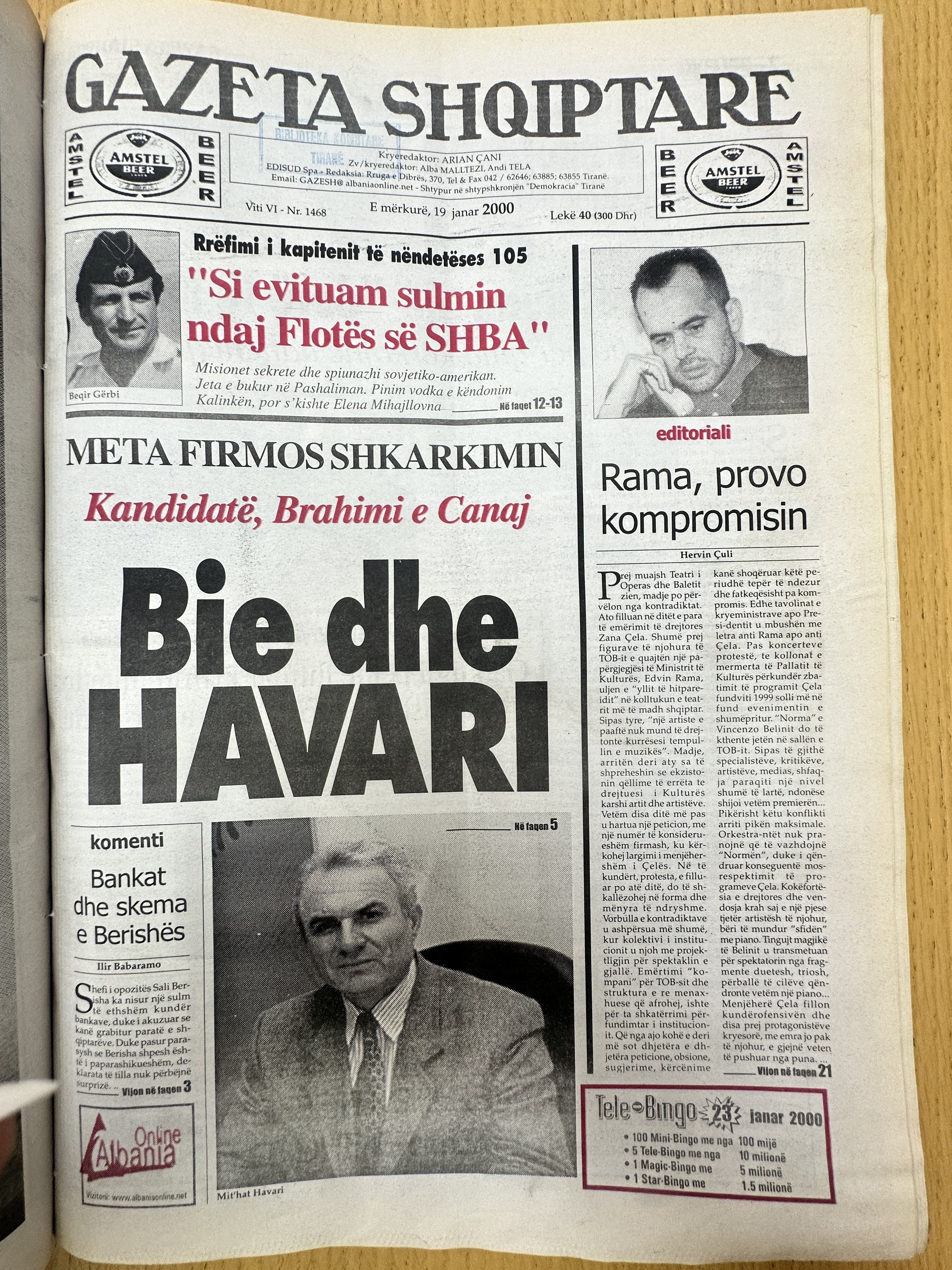 Gazeta Shqiptare 2000-01-19