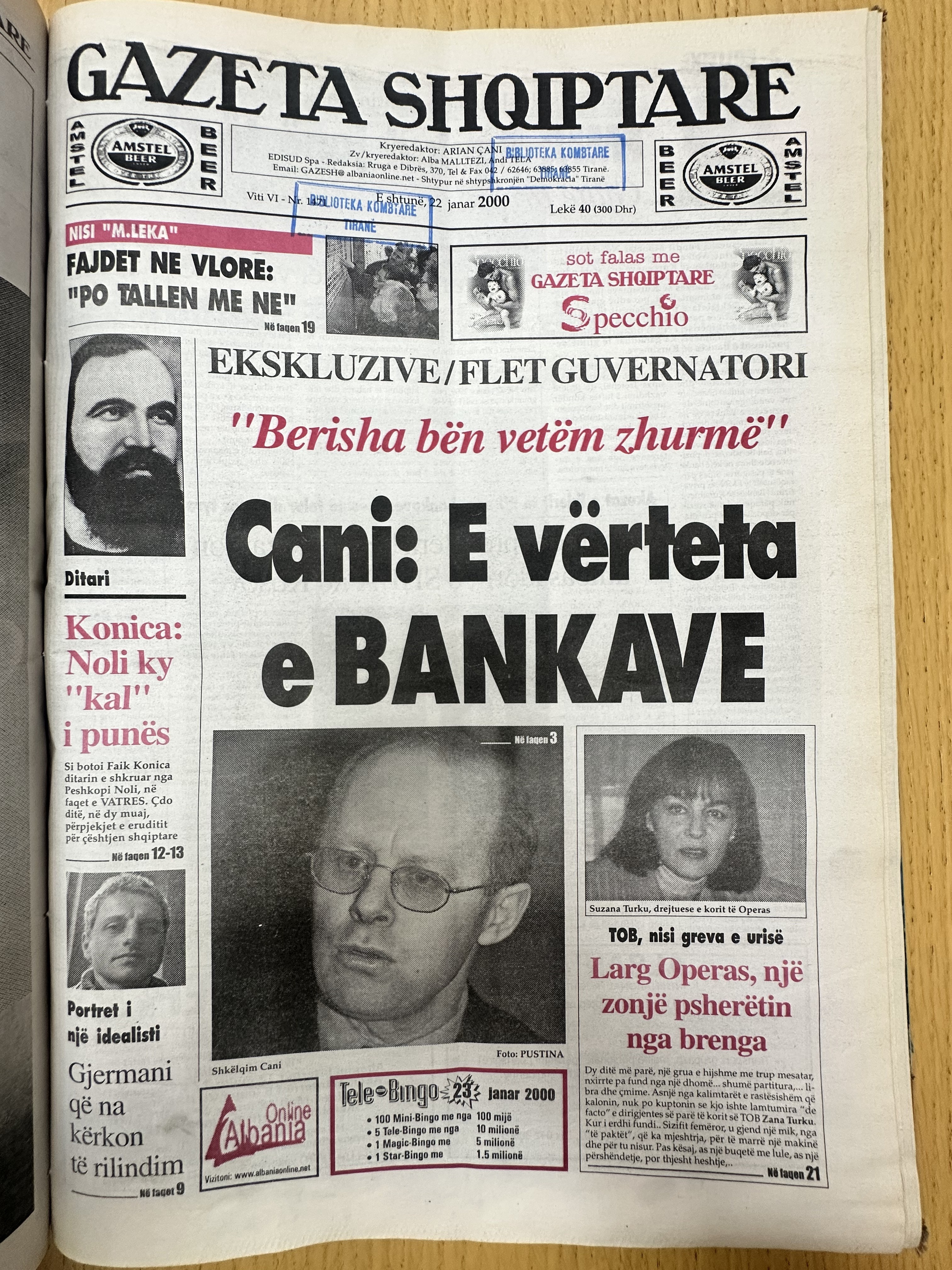Gazeta Shqiptare 2000-01-22