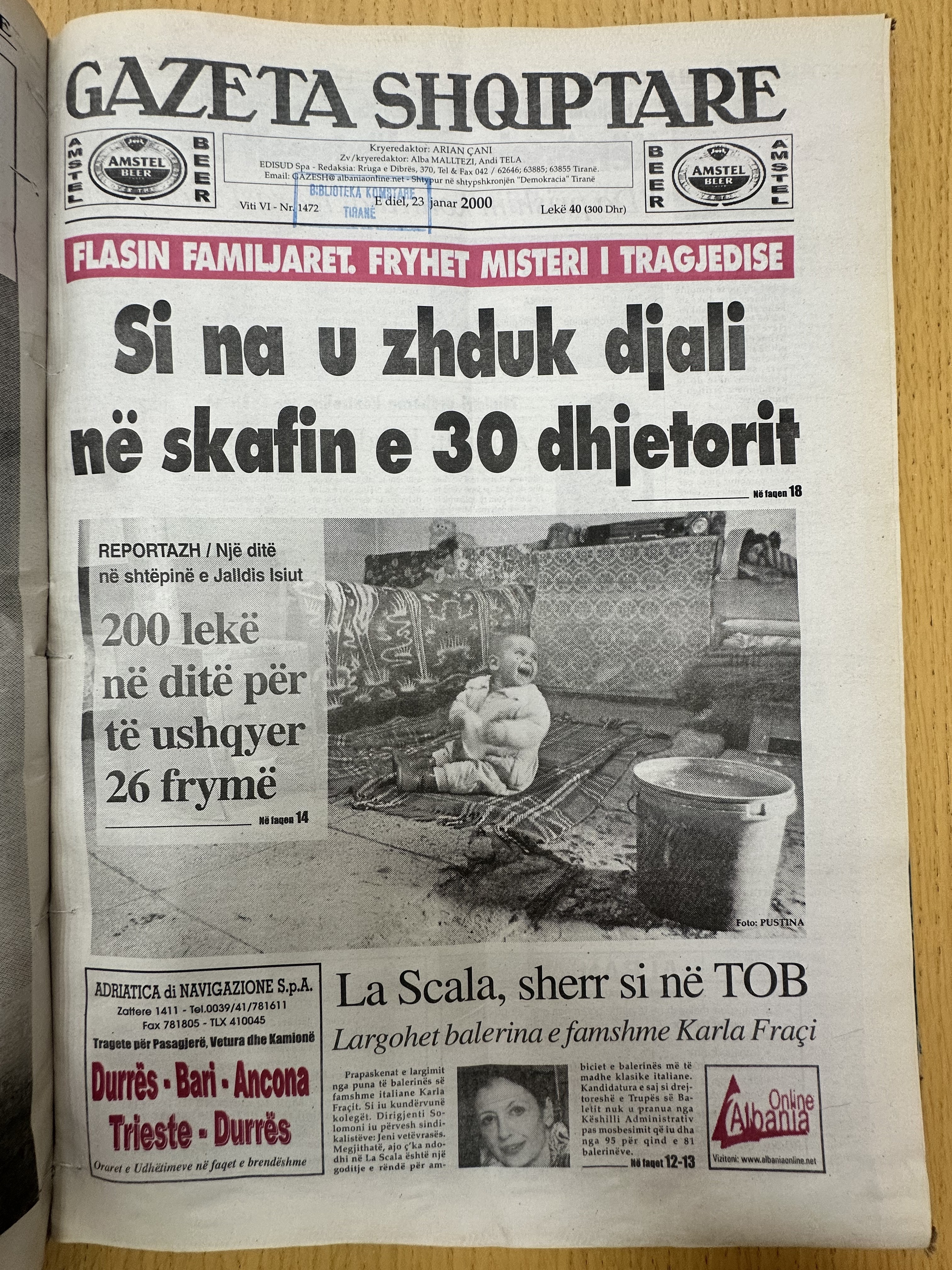 Gazeta Shqiptare 2000-01-25