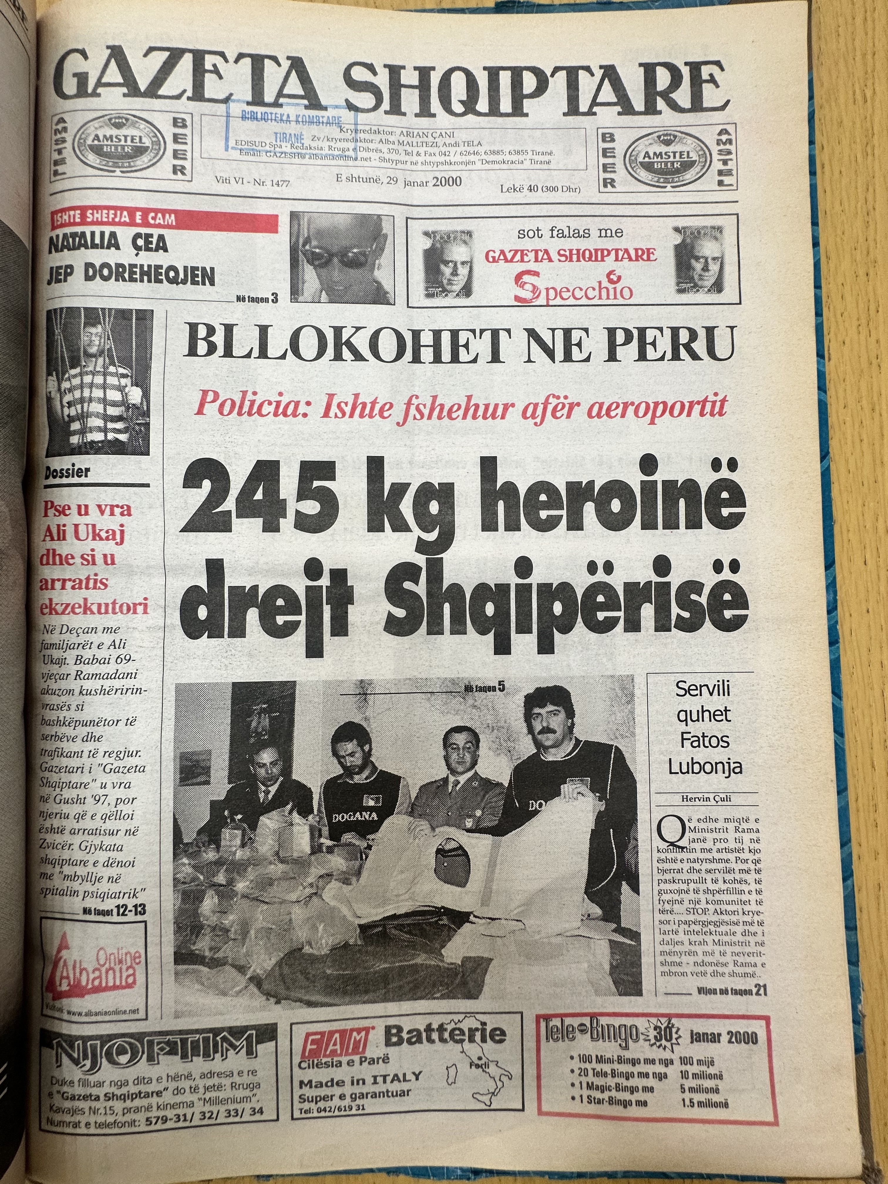 Gazeta Shqiptare 2000-01-29