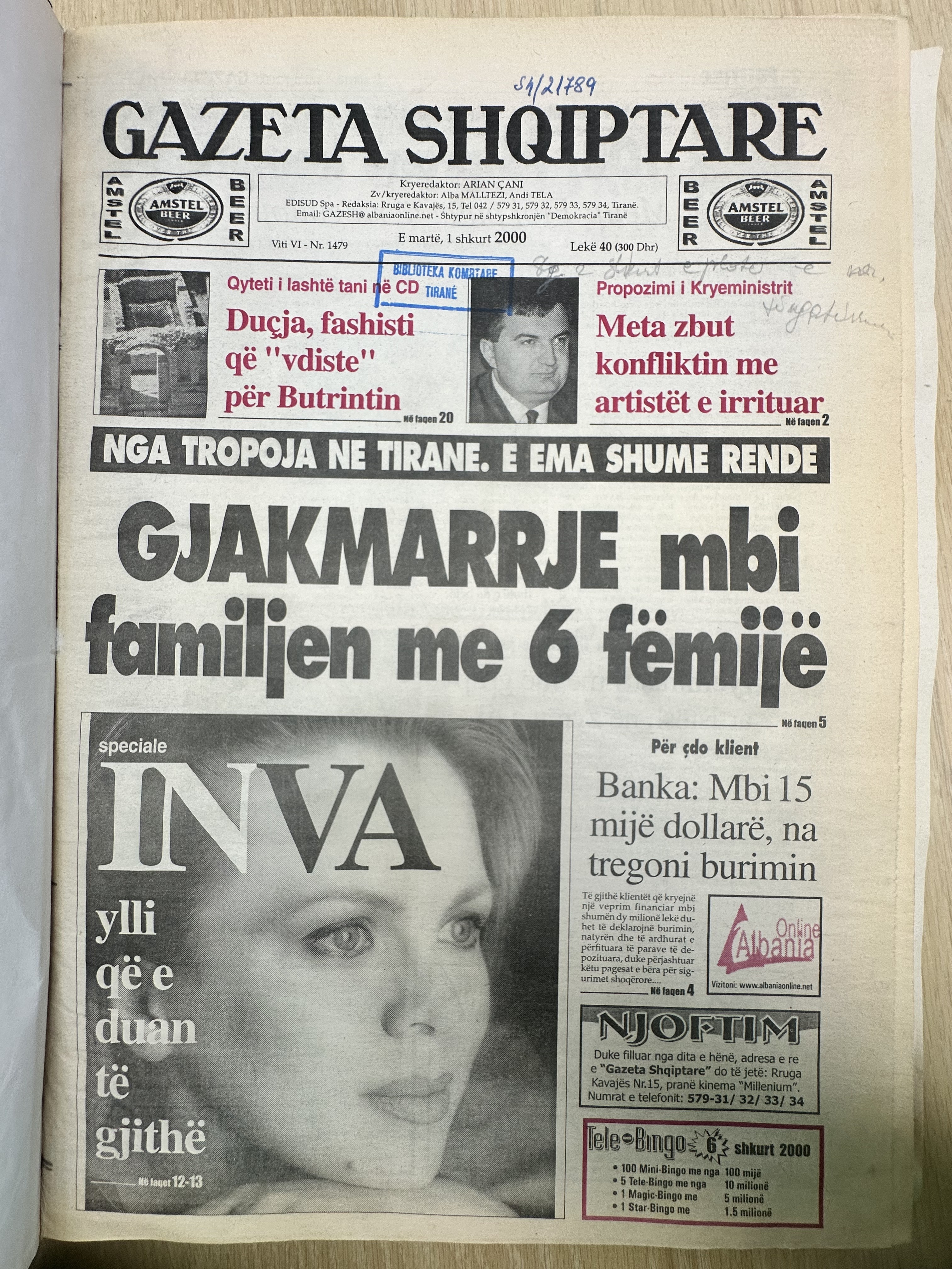 Gazeta Shqiptare 2000-02-01