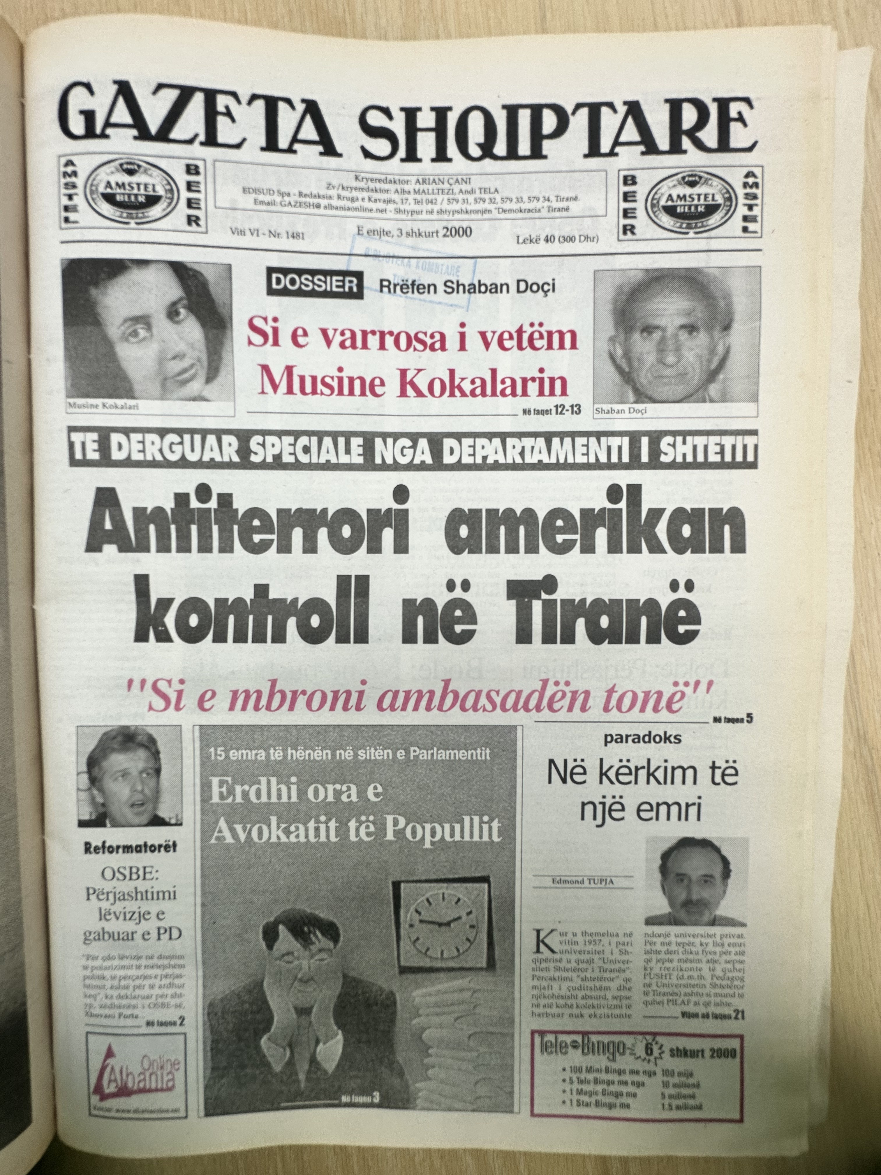 Gazeta Shqiptare 2000-02-03