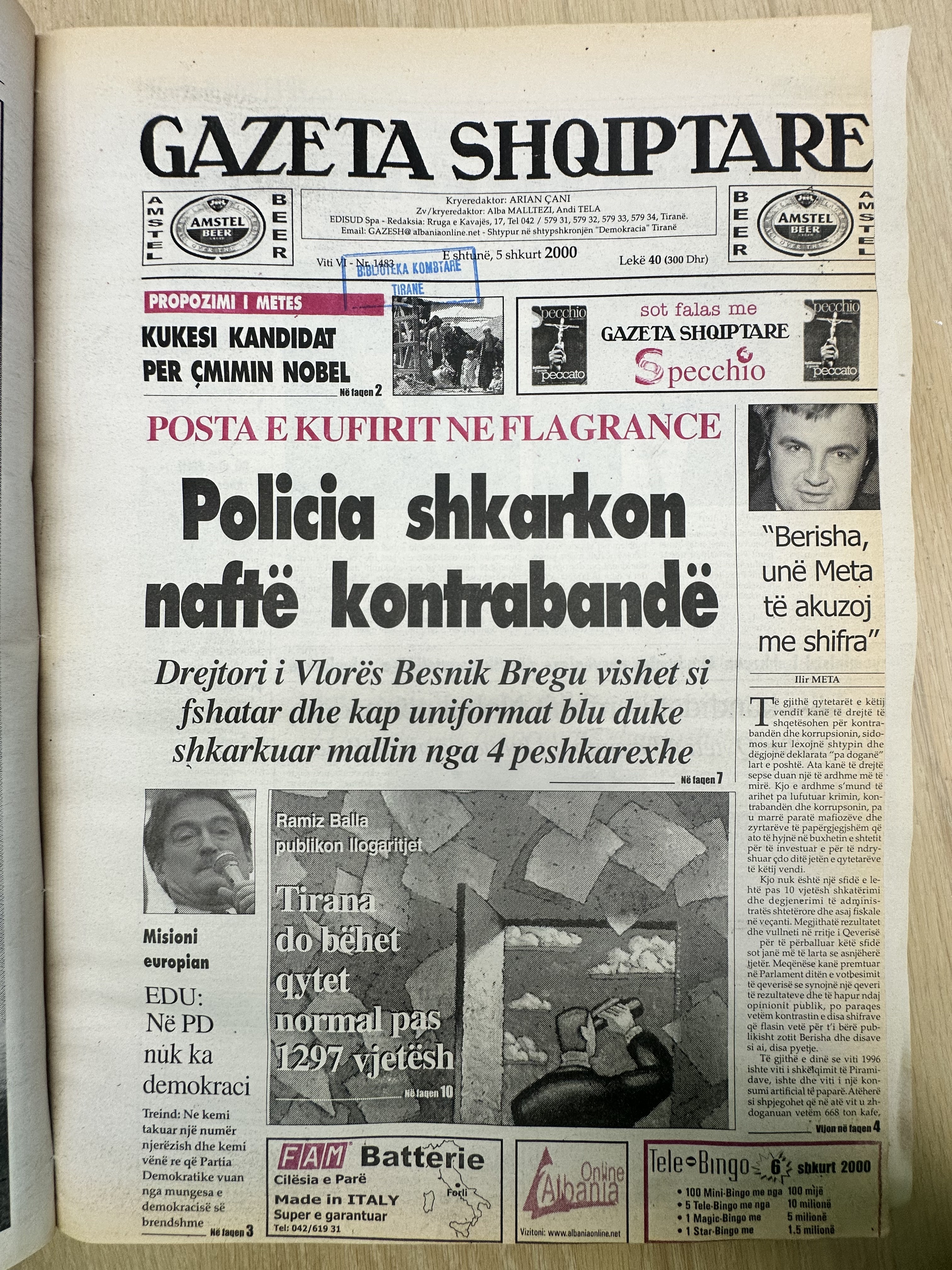 Gazeta Shqiptare 2000-02-05