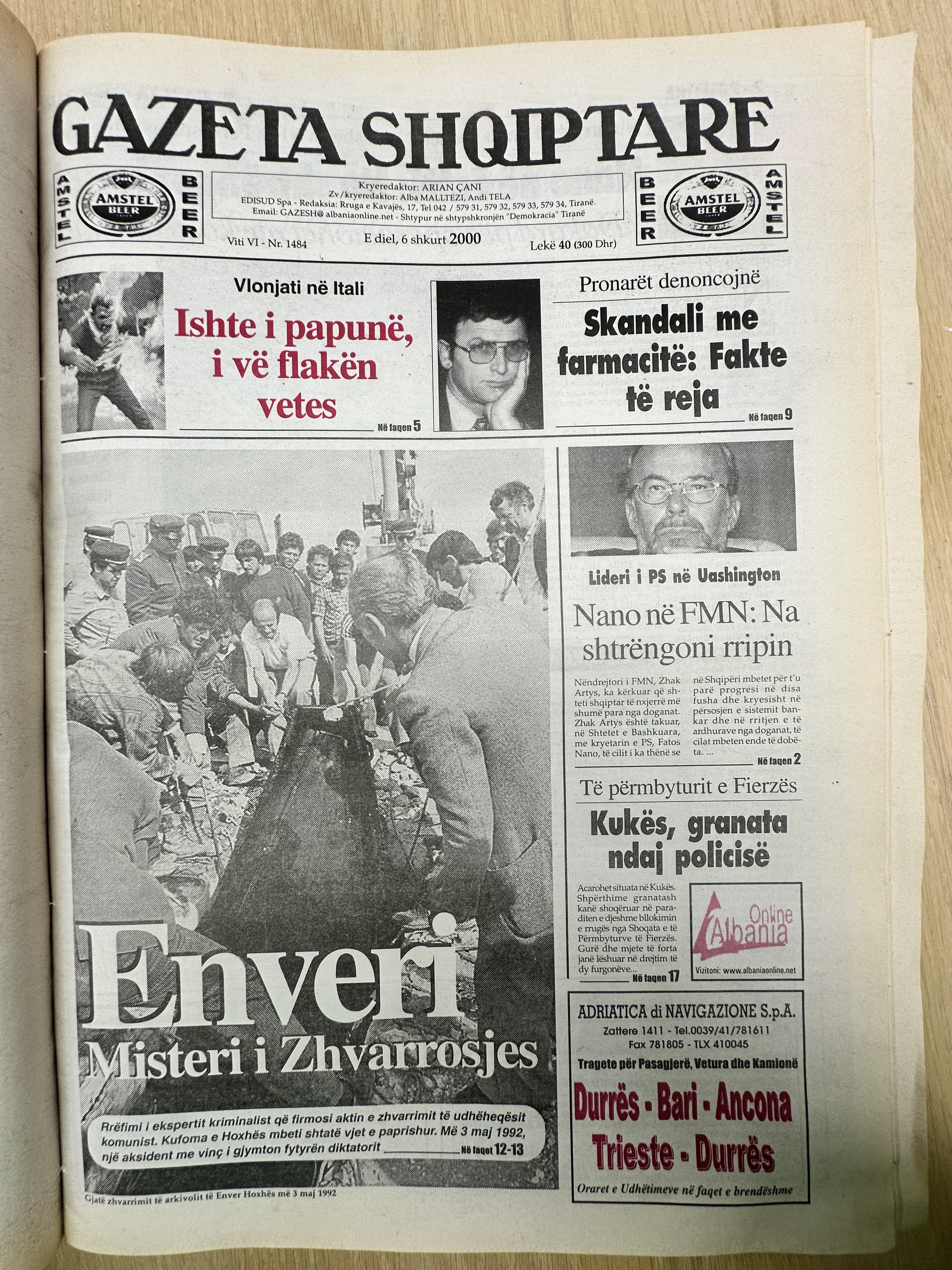 Gazeta Shqiptare 2000-02-06