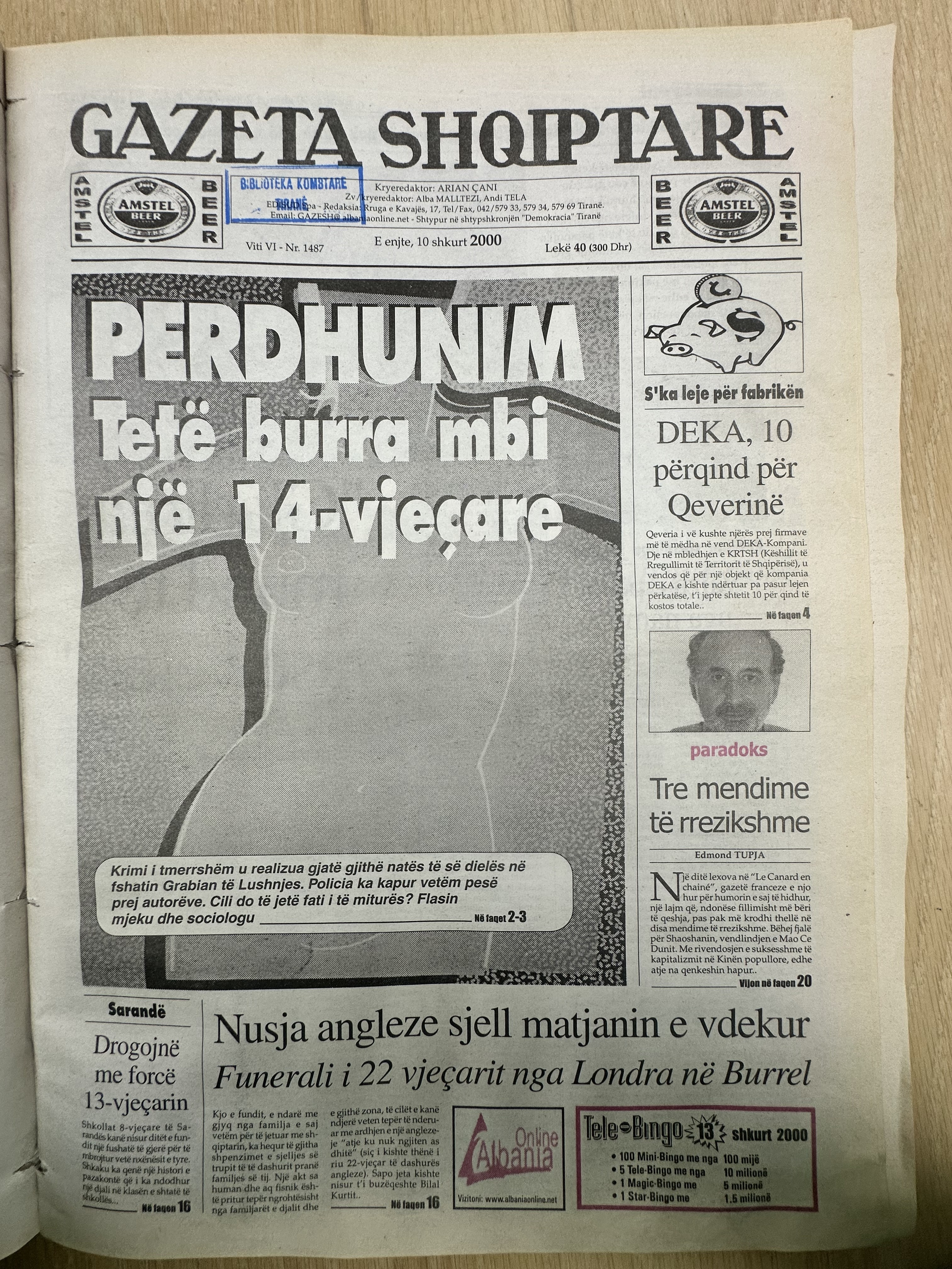 Gazeta Shqiptare 2000-02-10