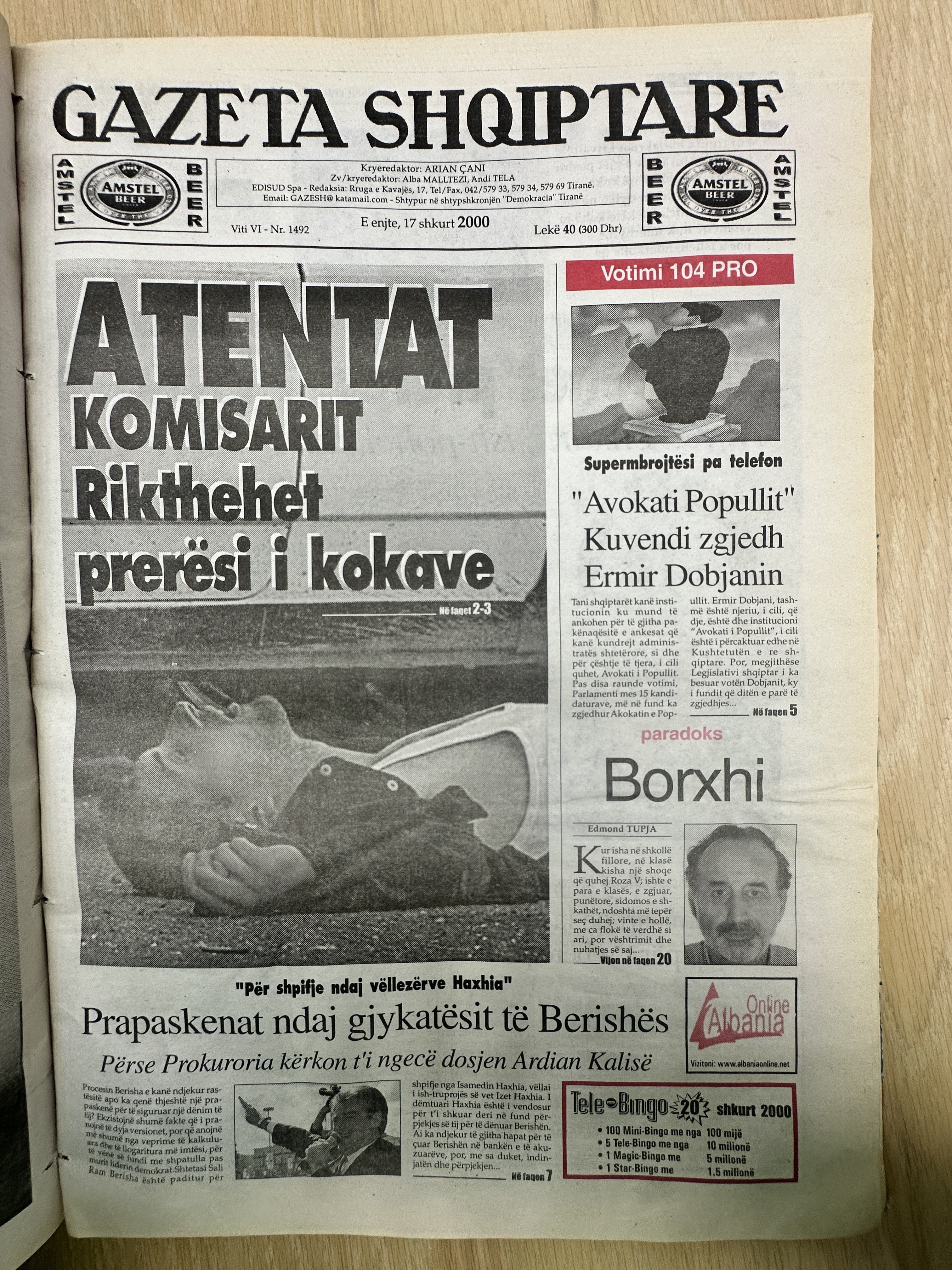 Gazeta Shqiptare 2000-02-17