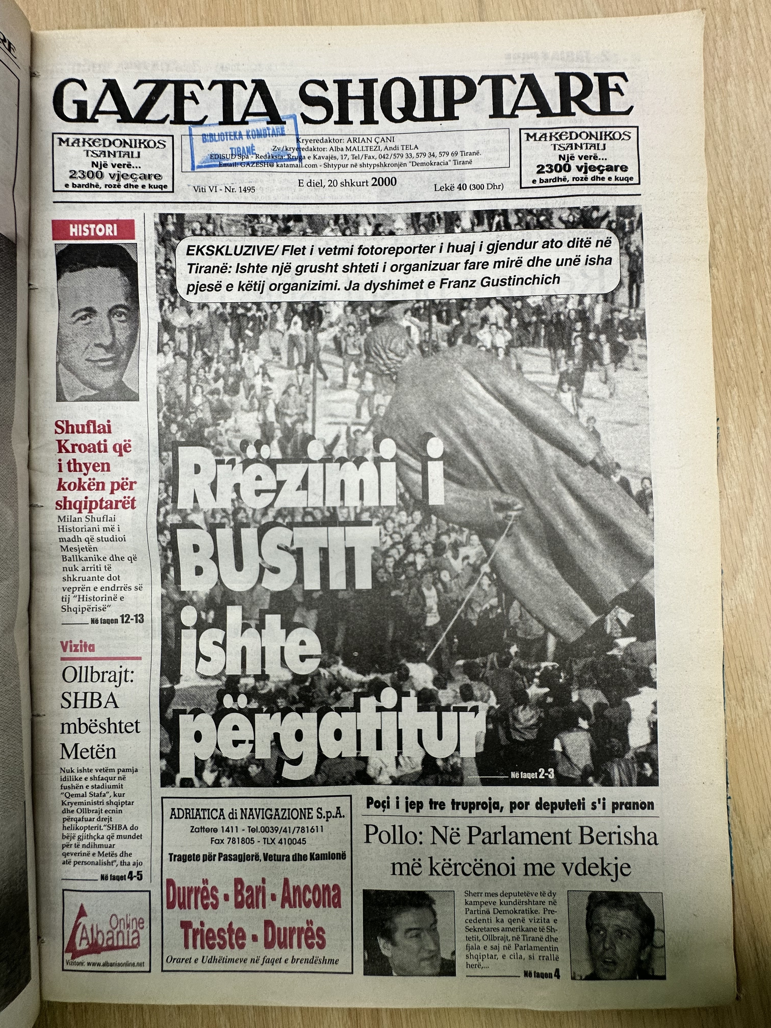 Gazeta Shqiptare 2000-02-20