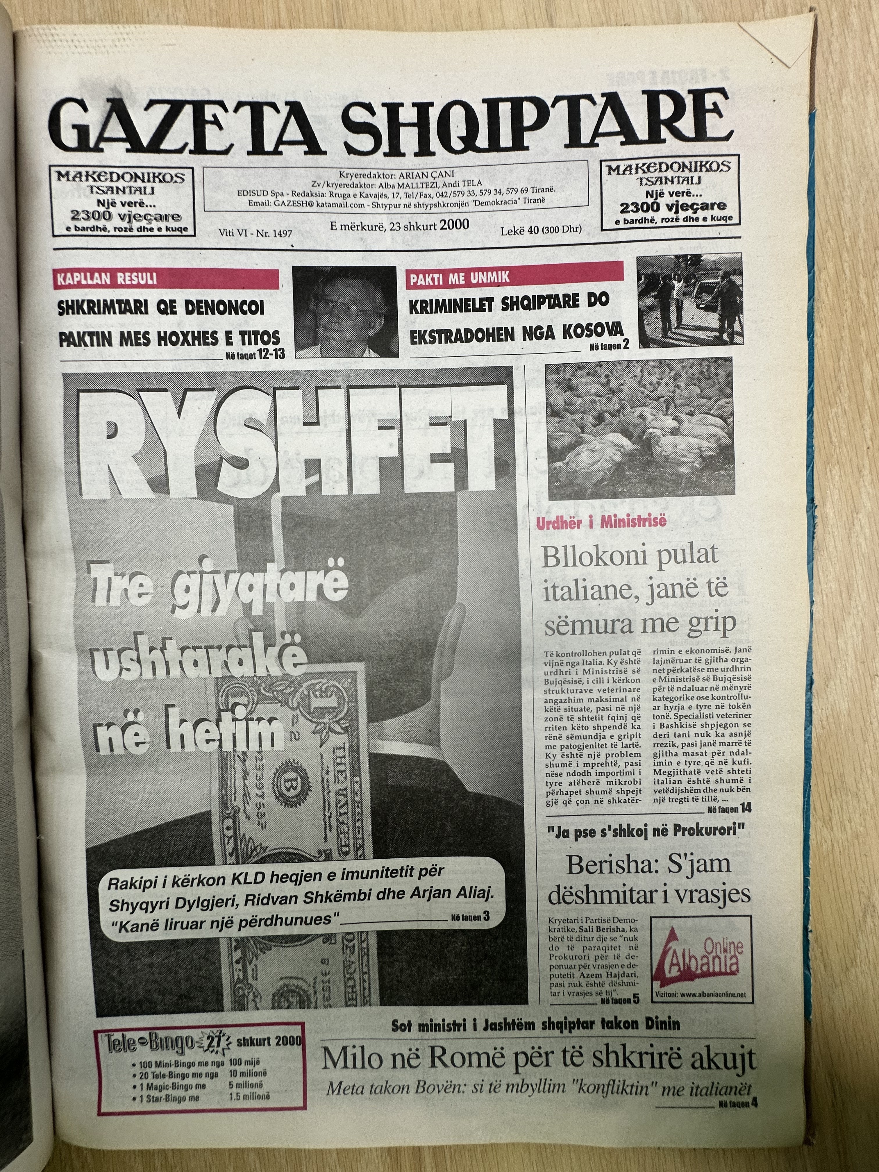 Gazeta Shqiptare 2000-02-23