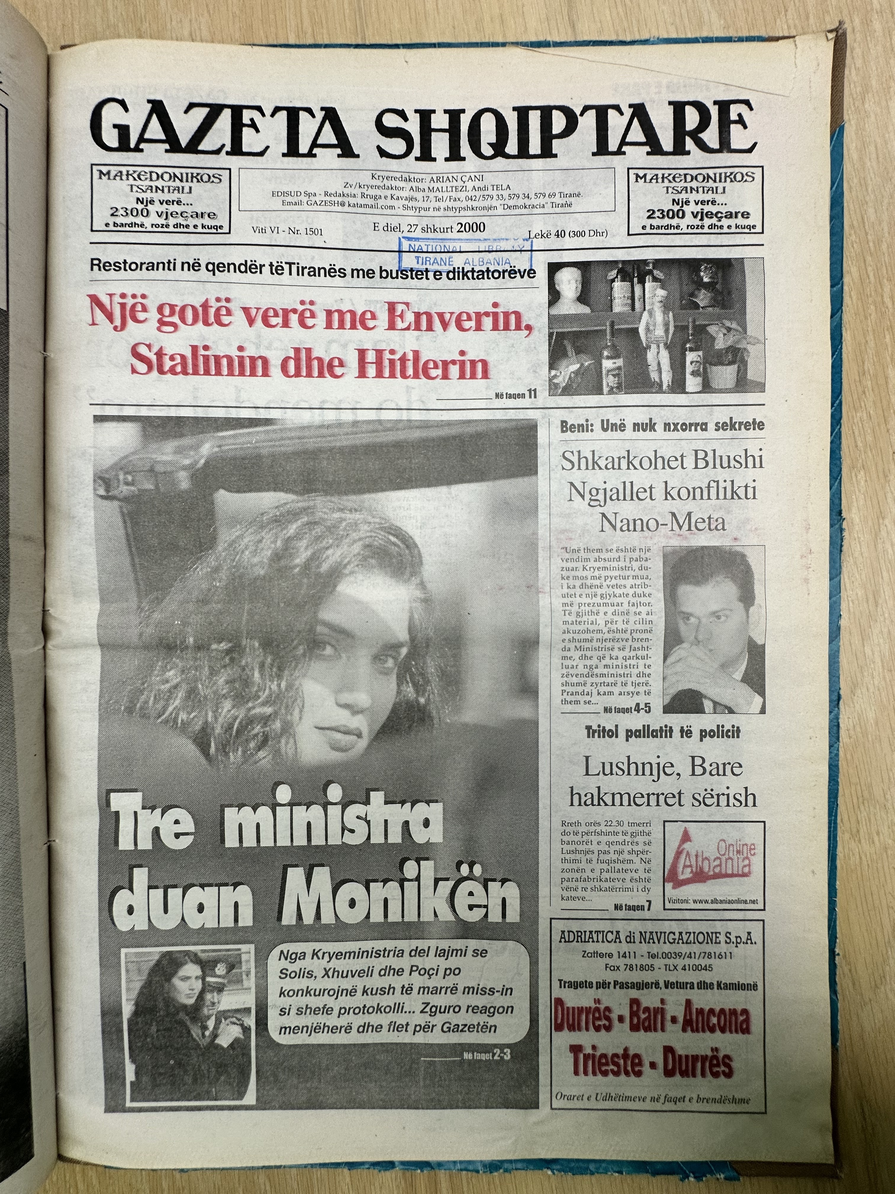 Gazeta Shqiptare 2000-02-27