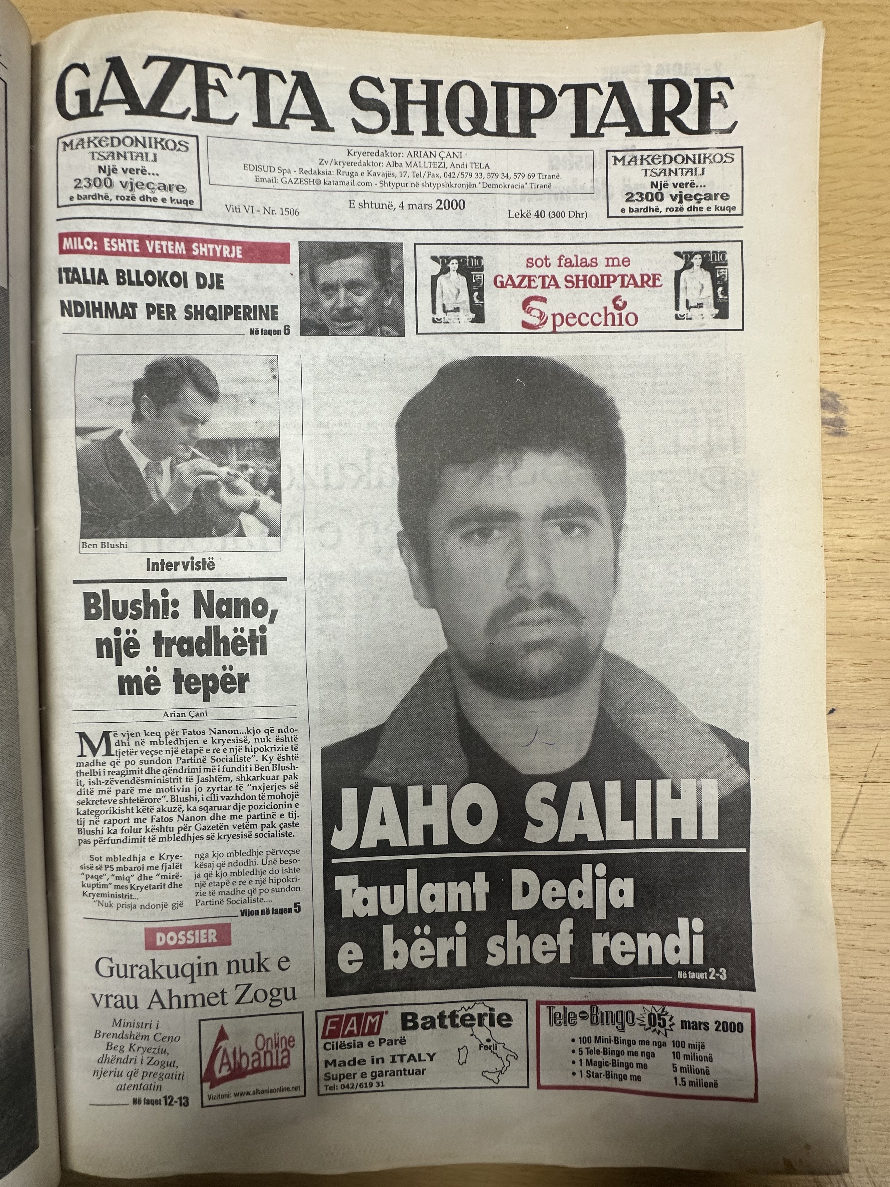 Gazeta Shqiptare 2000-03-04