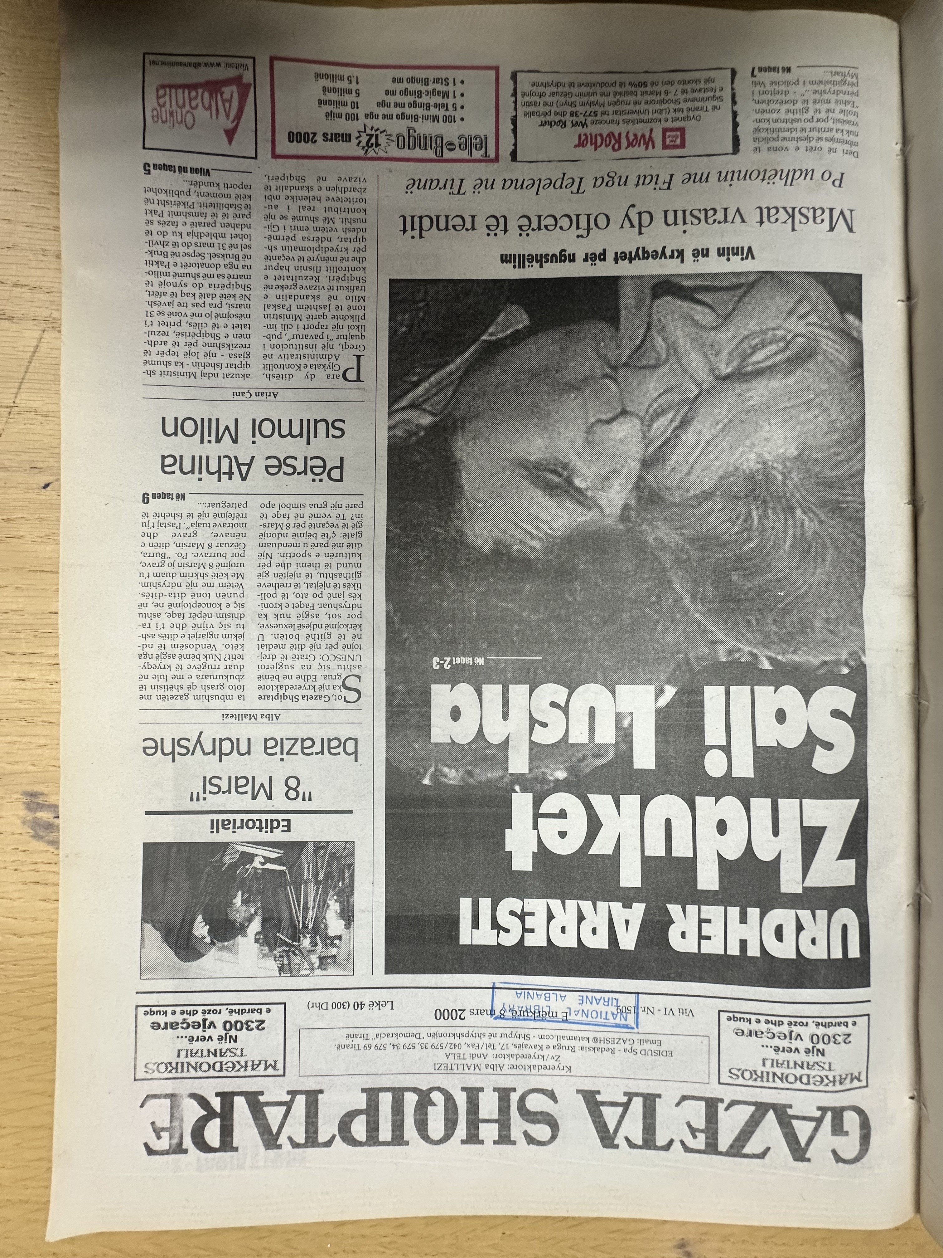 Gazeta Shqiptare 2000-03-01