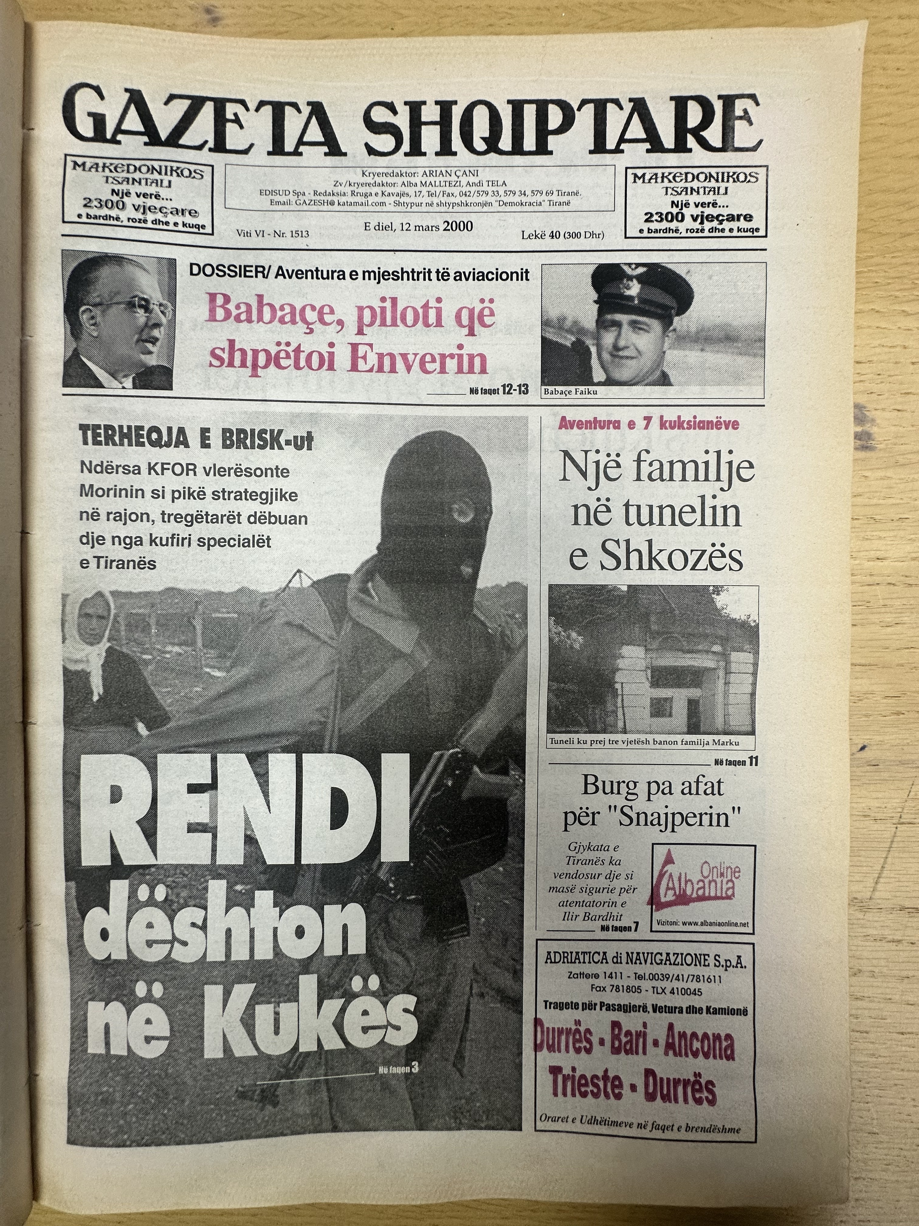 Gazeta Shqiptare 2000-03-12