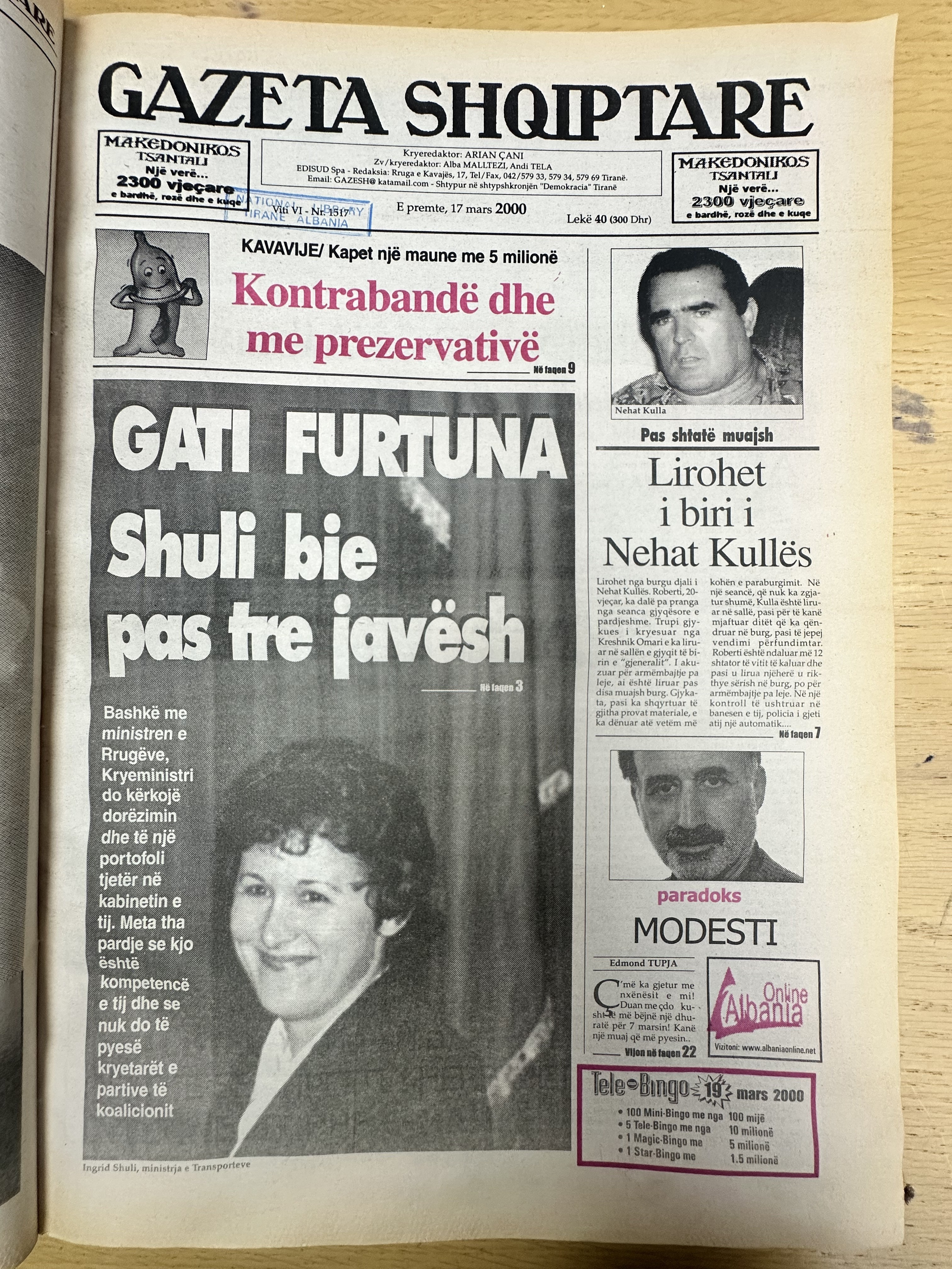 Gazeta Shqiptare 2000-03-17