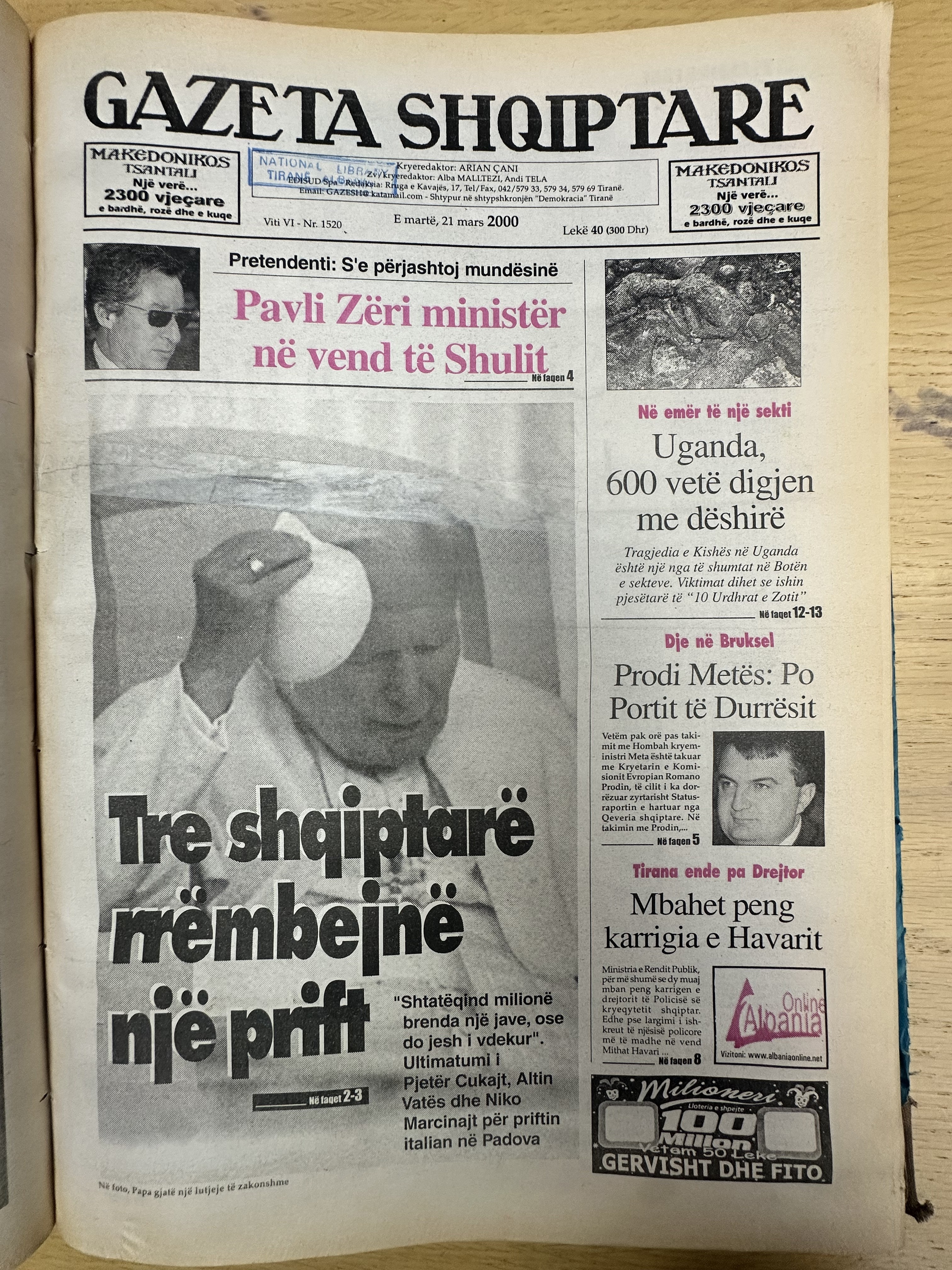 Gazeta Shqiptare 2000-03-21