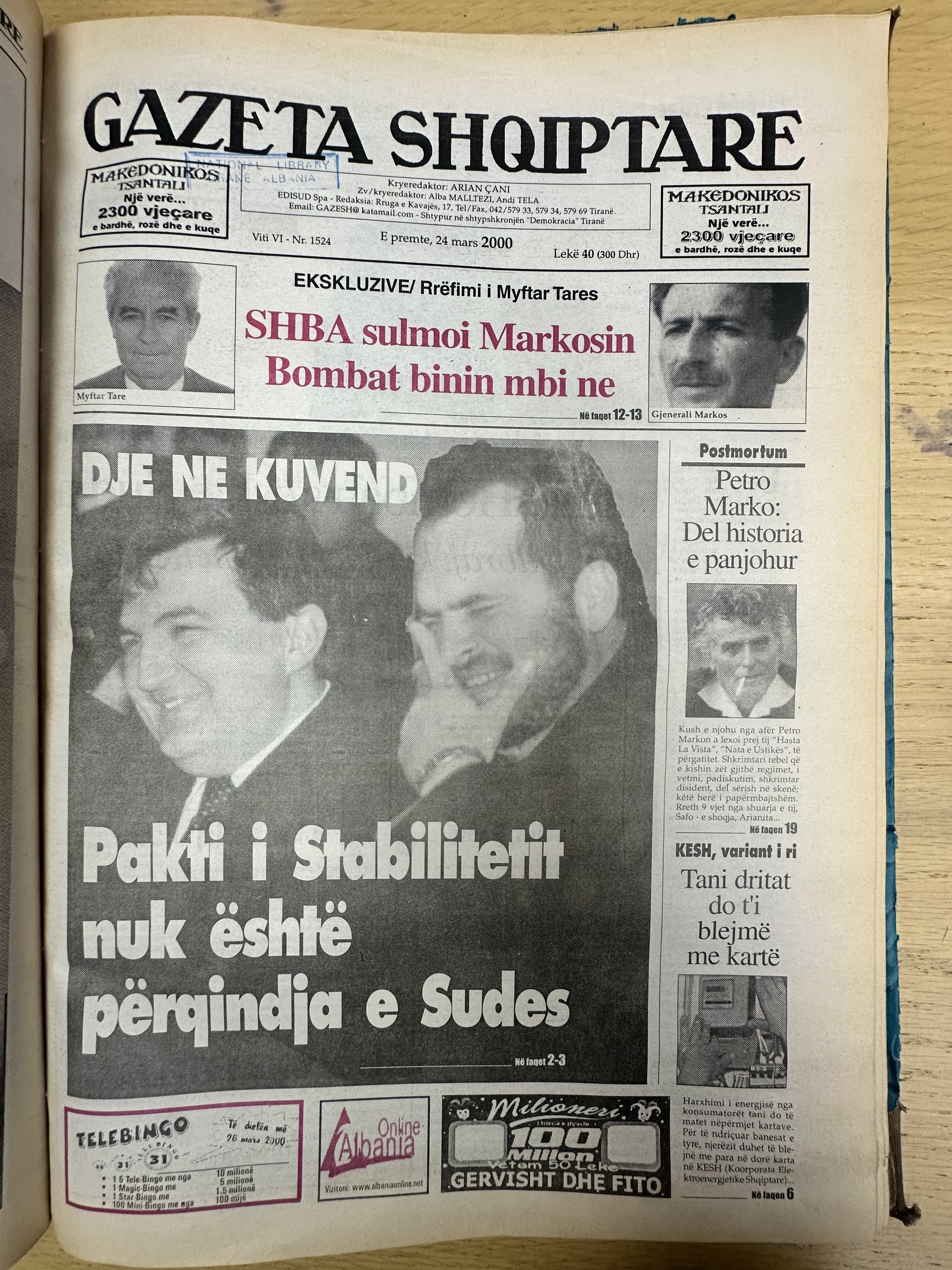 Gazeta Shqiptare 2000-03-24