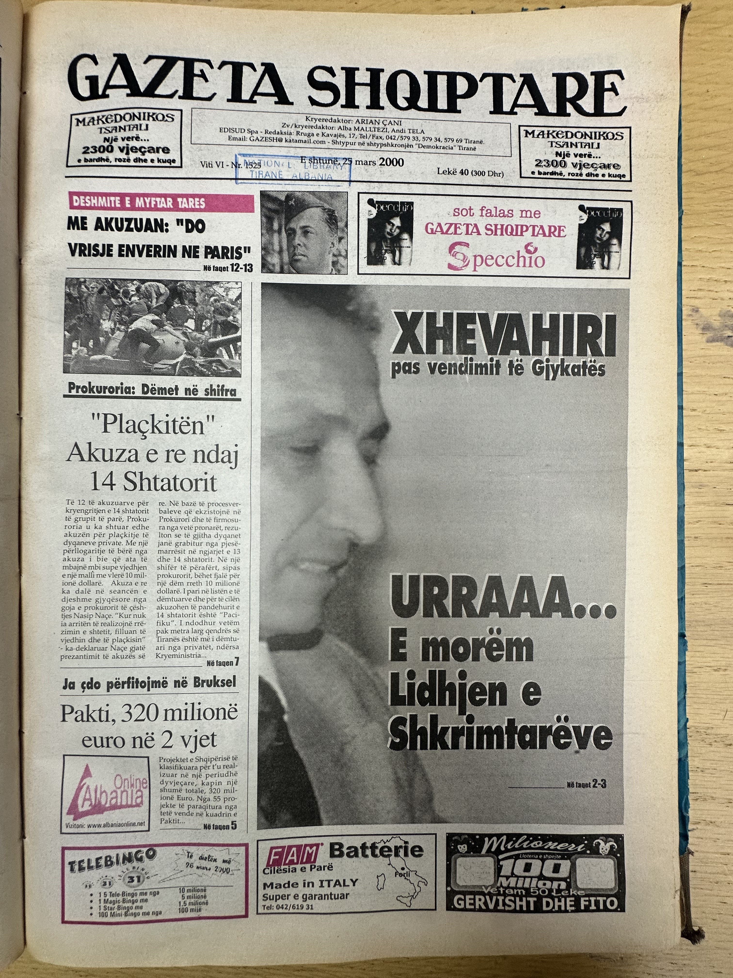 Gazeta Shqiptare 2000-03-25