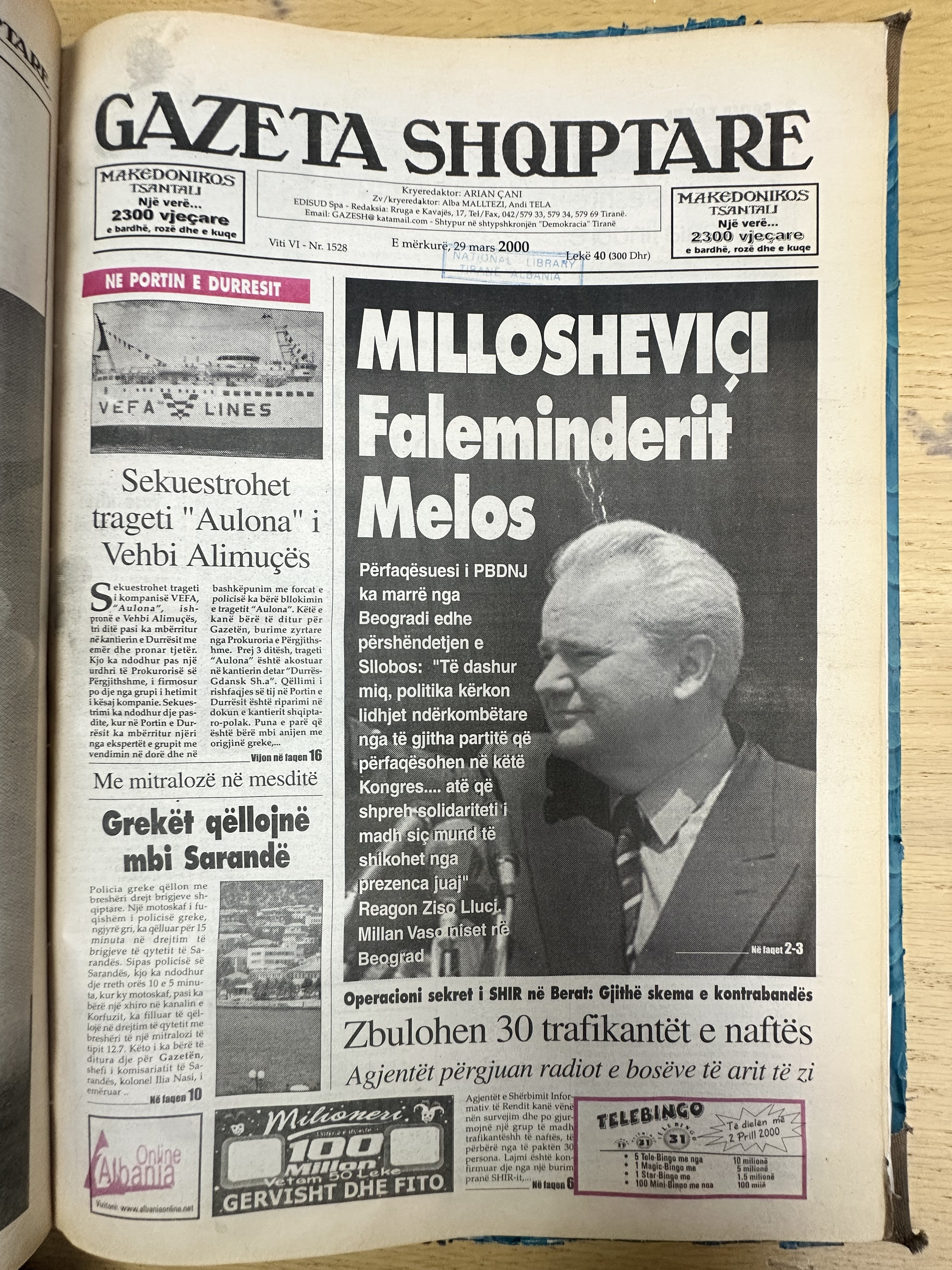 Gazeta Shqiptare 2000-03-29