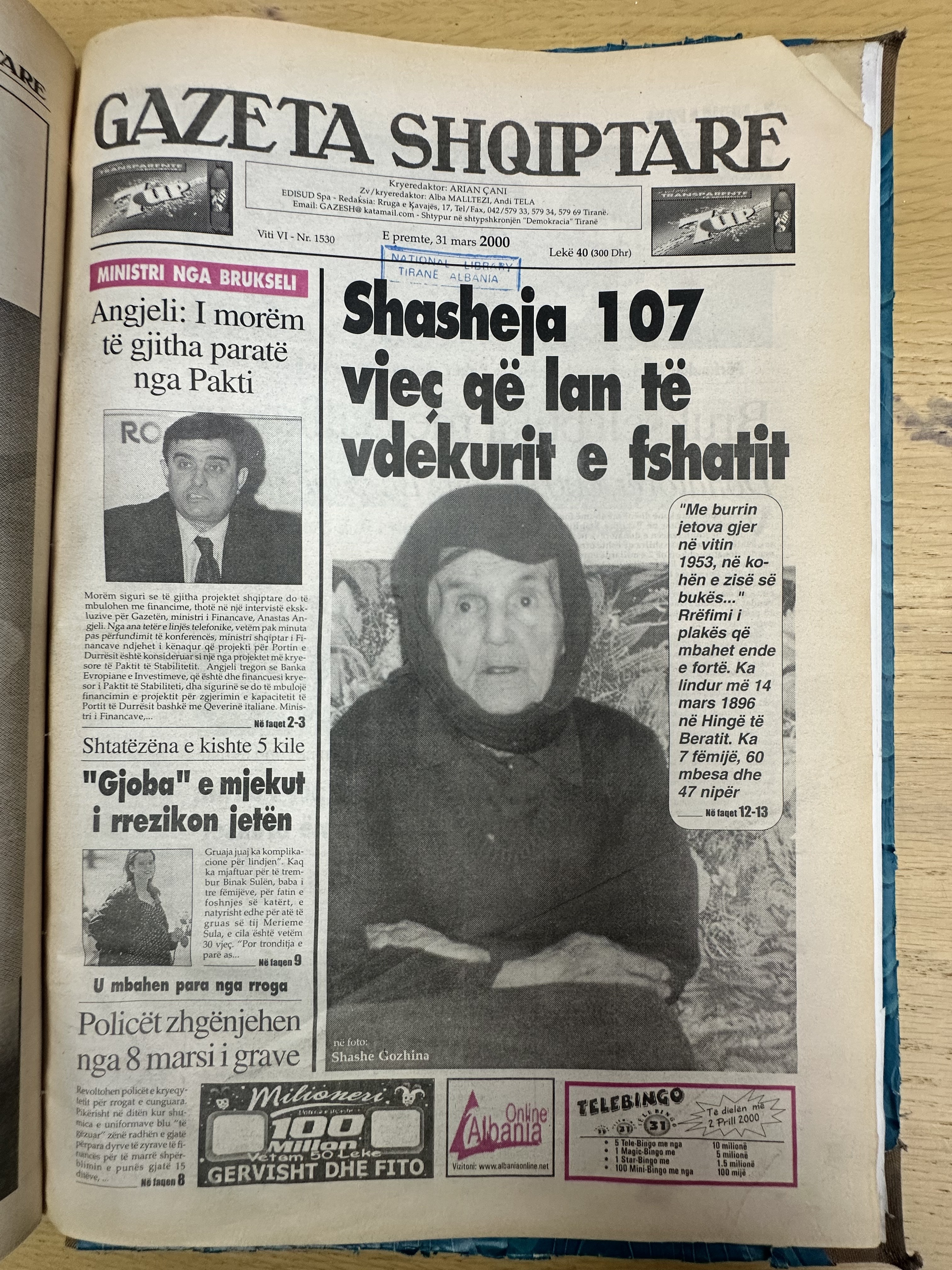Gazeta Shqiptare 2000-03-31
