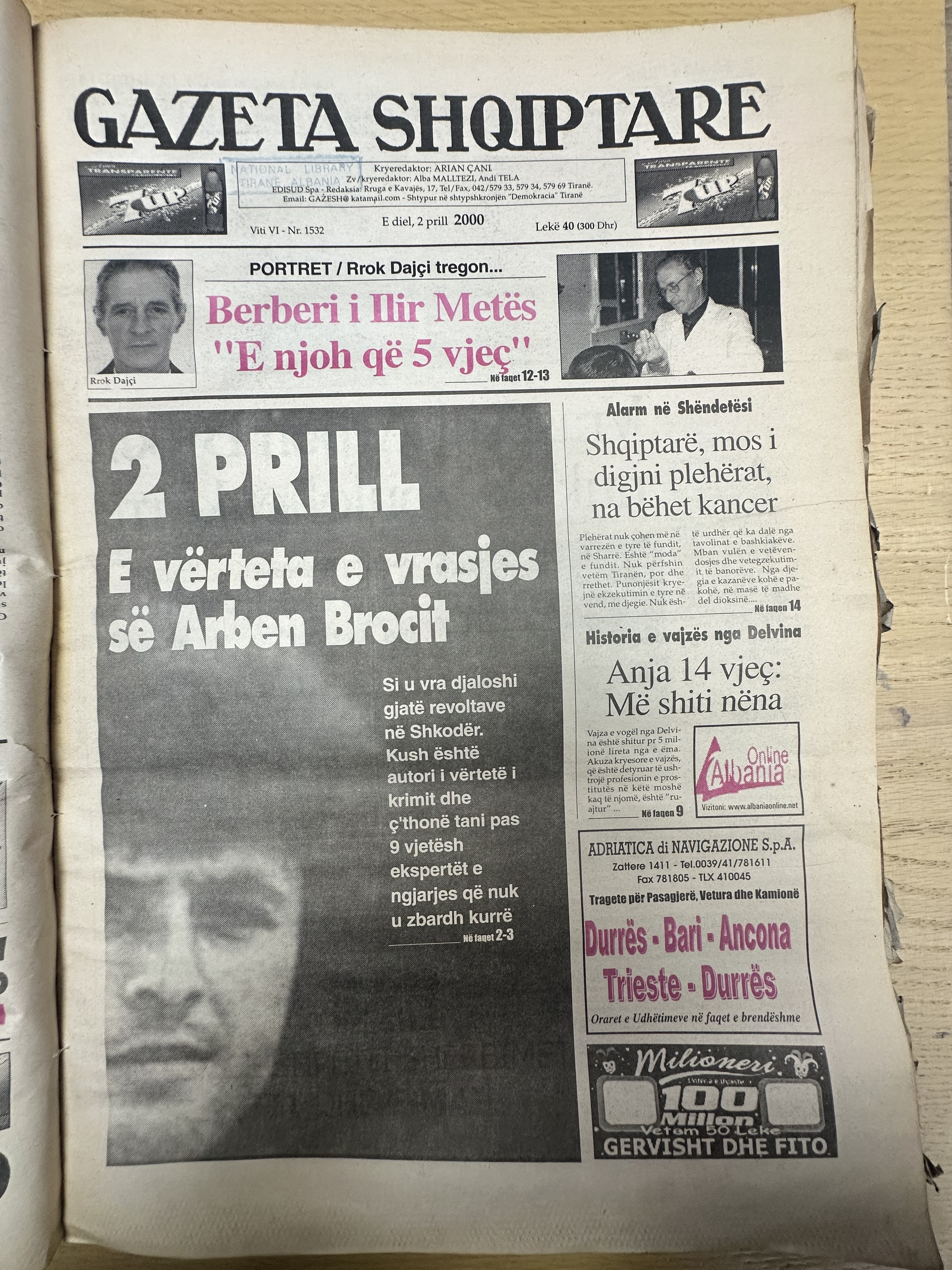 Gazeta Shqiptare 2000-04-02