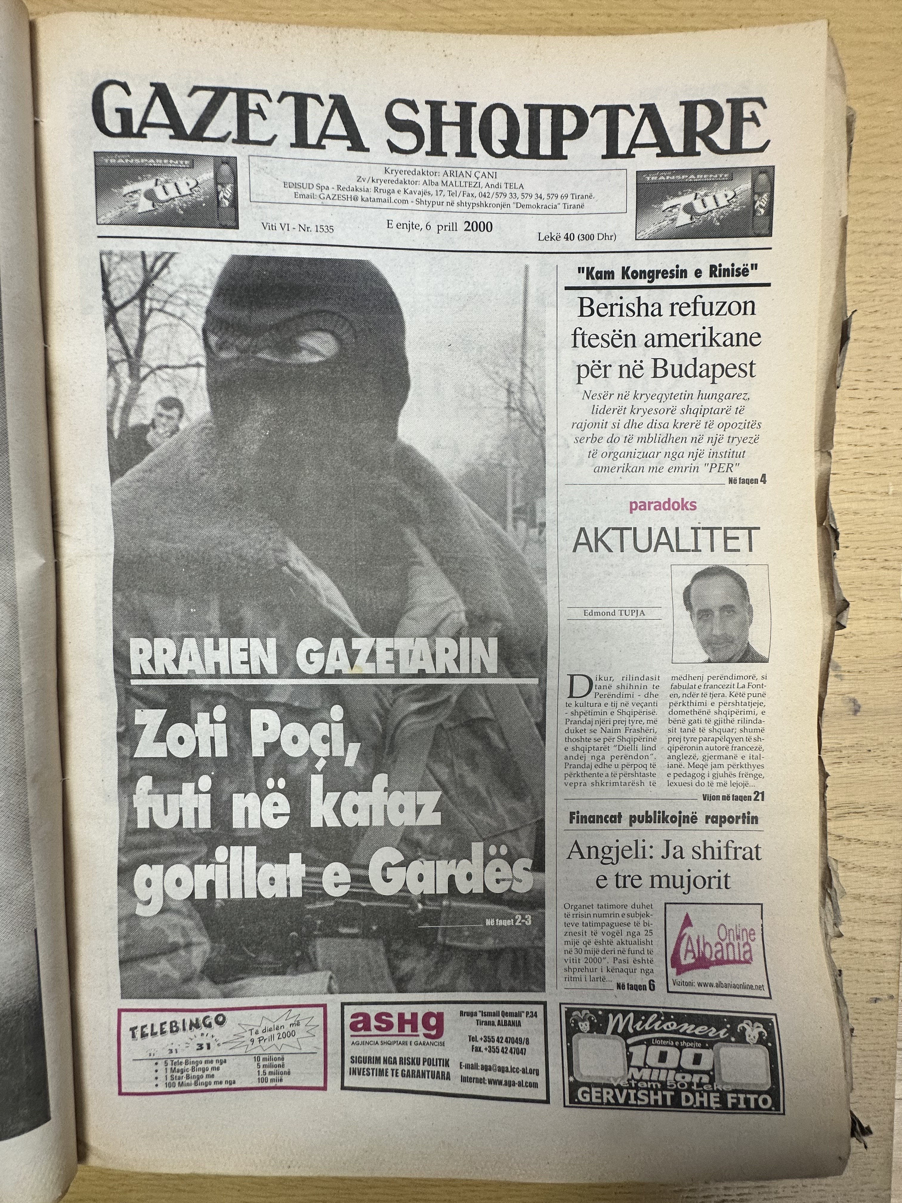 Gazeta Shqiptare 2000-04-06