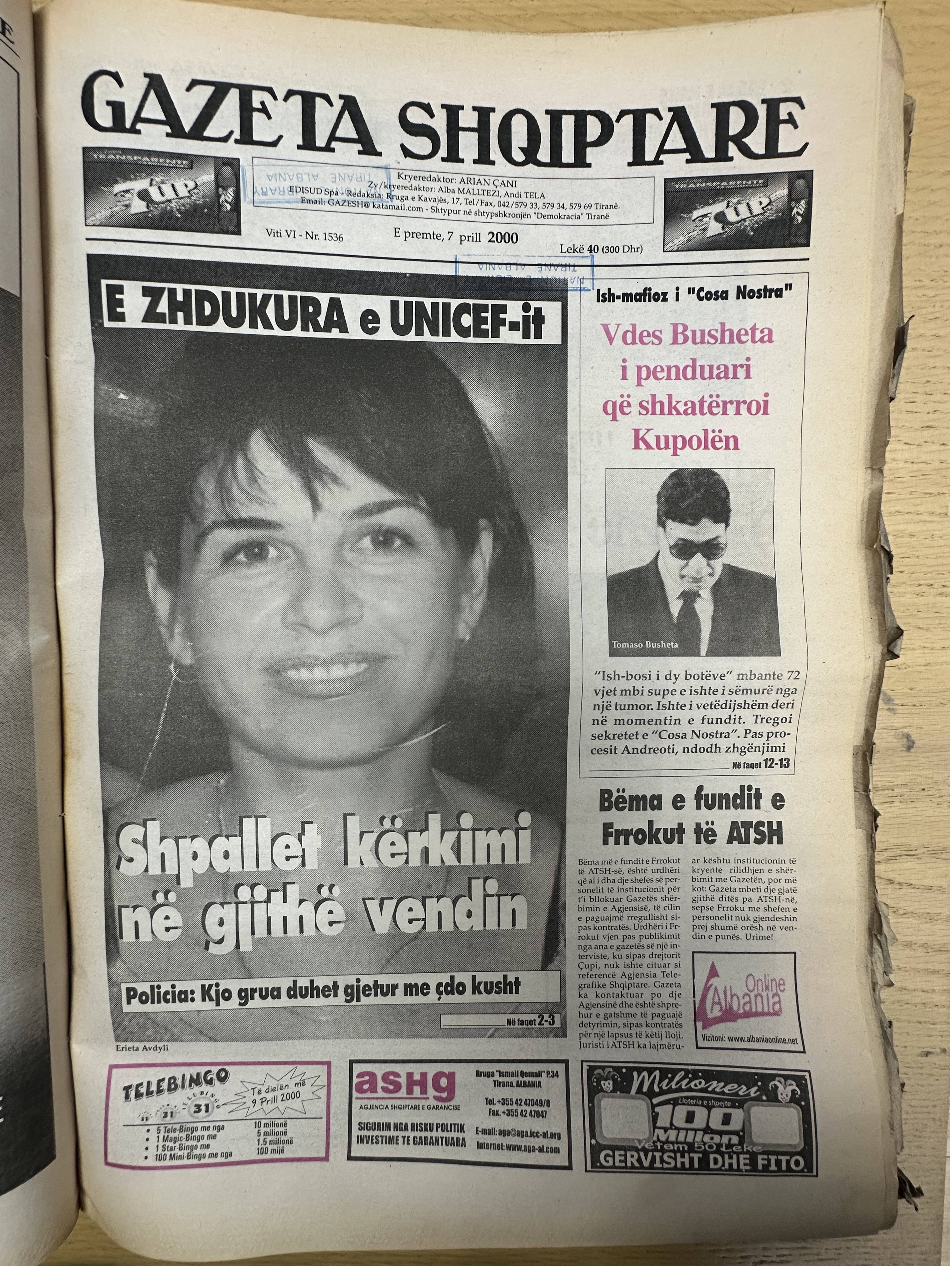 Gazeta Shqiptare 2000-04-07