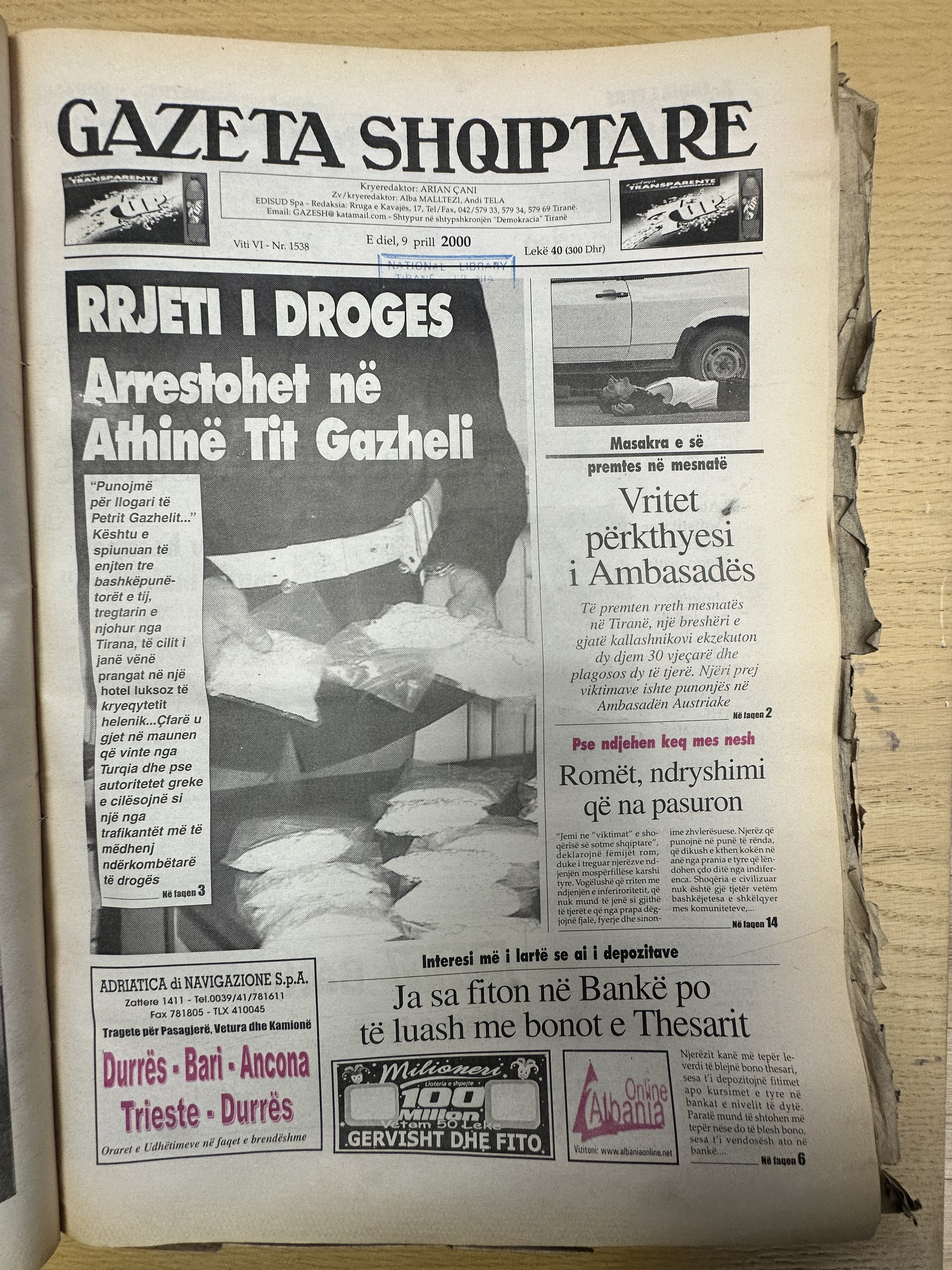 Gazeta Shqiptare 2000-04-09