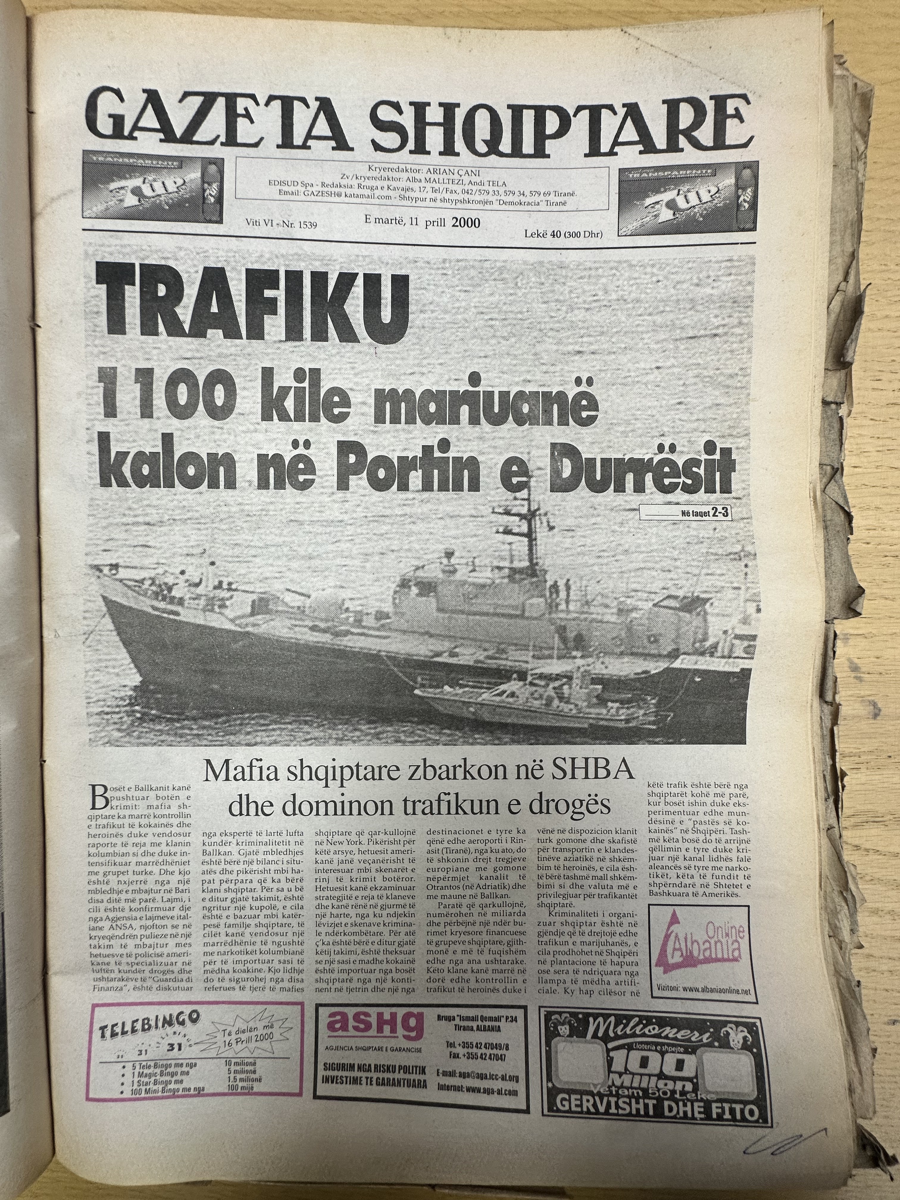 Gazeta Shqiptare 2000-04-11