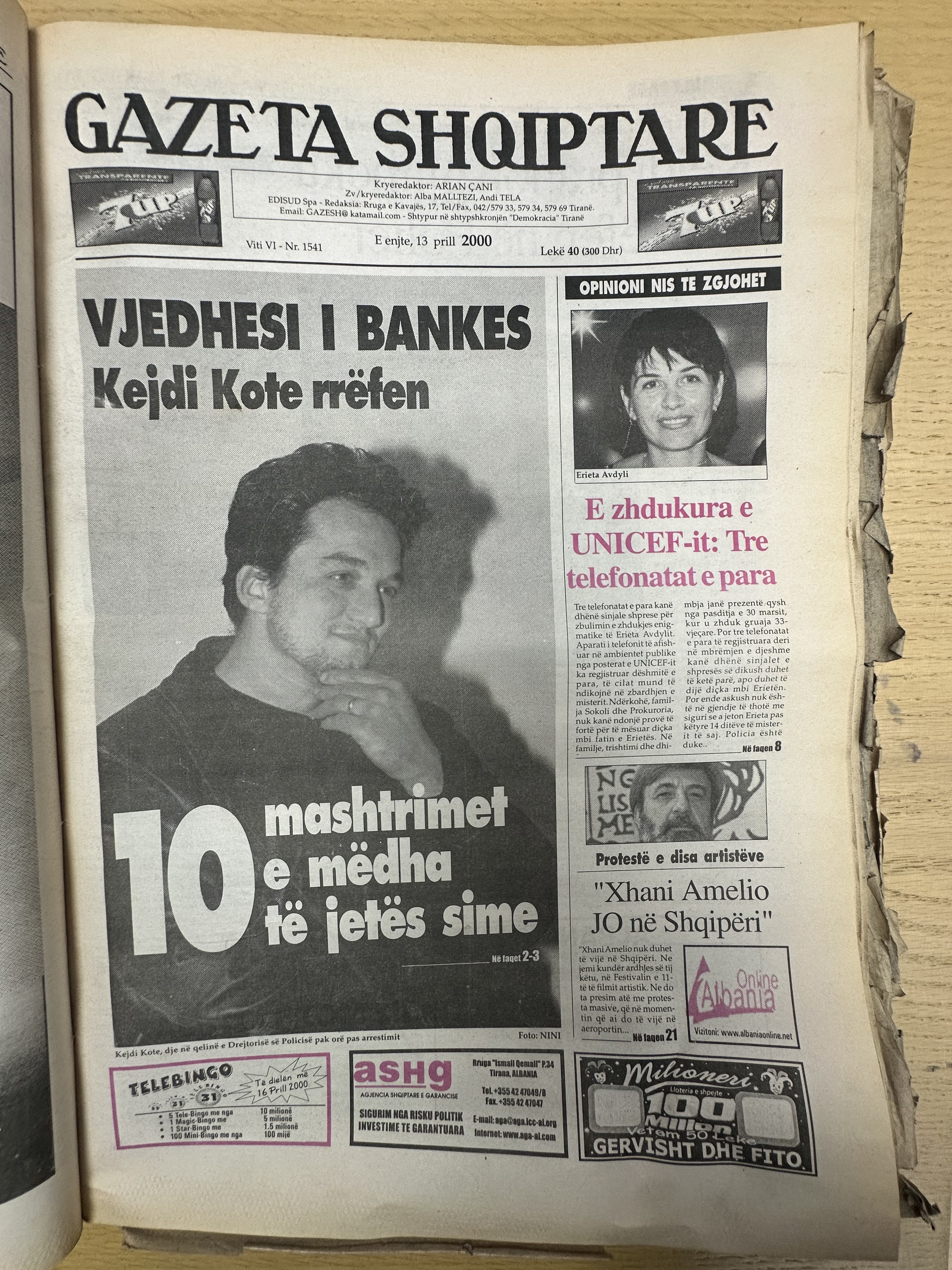 Gazeta Shqiptare 2000-04-13