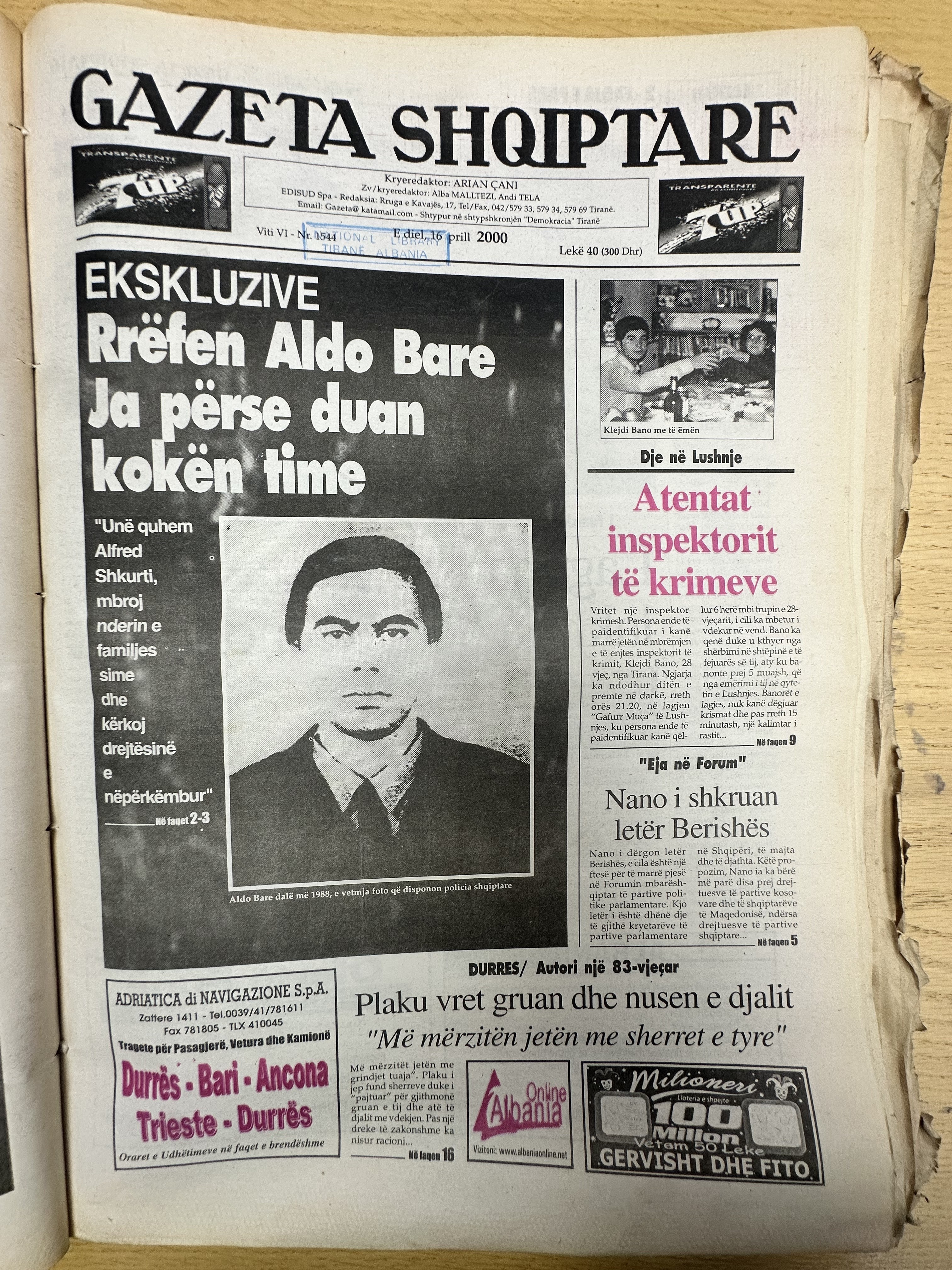 Gazeta Shqiptare 2000-04-16