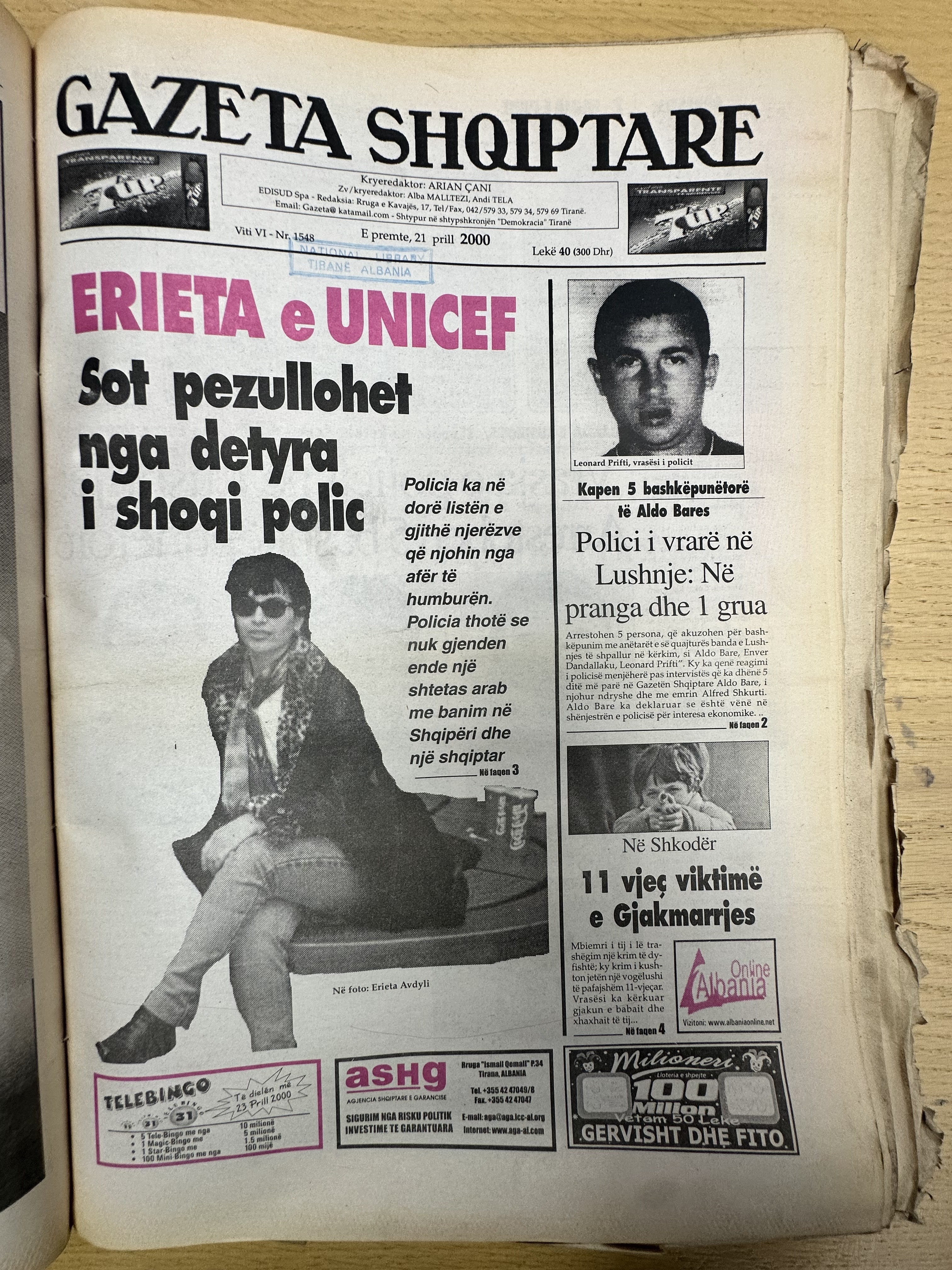 Gazeta Shqiptare 2000-04-21