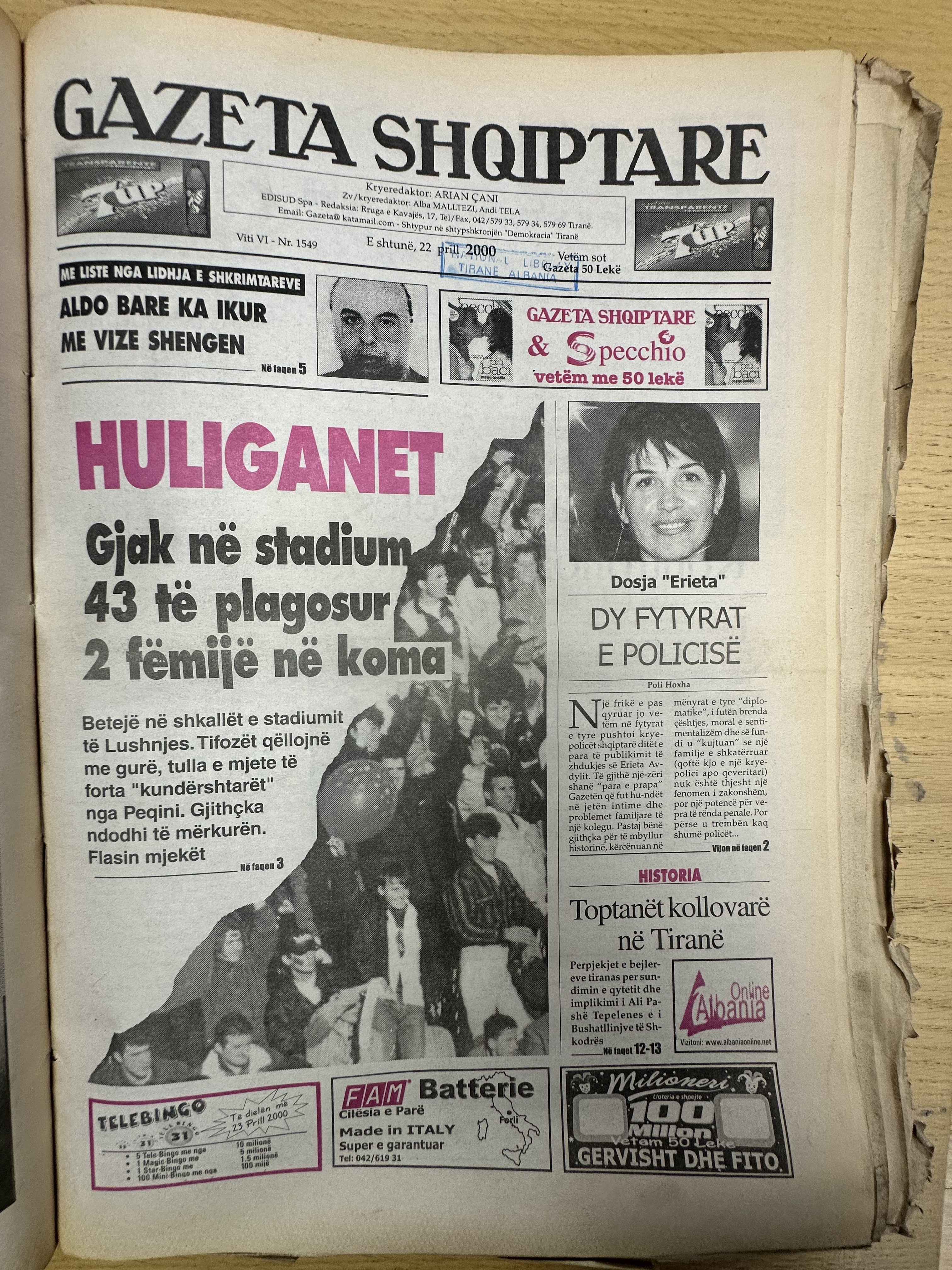 Gazeta Shqiptare 2000-04-22