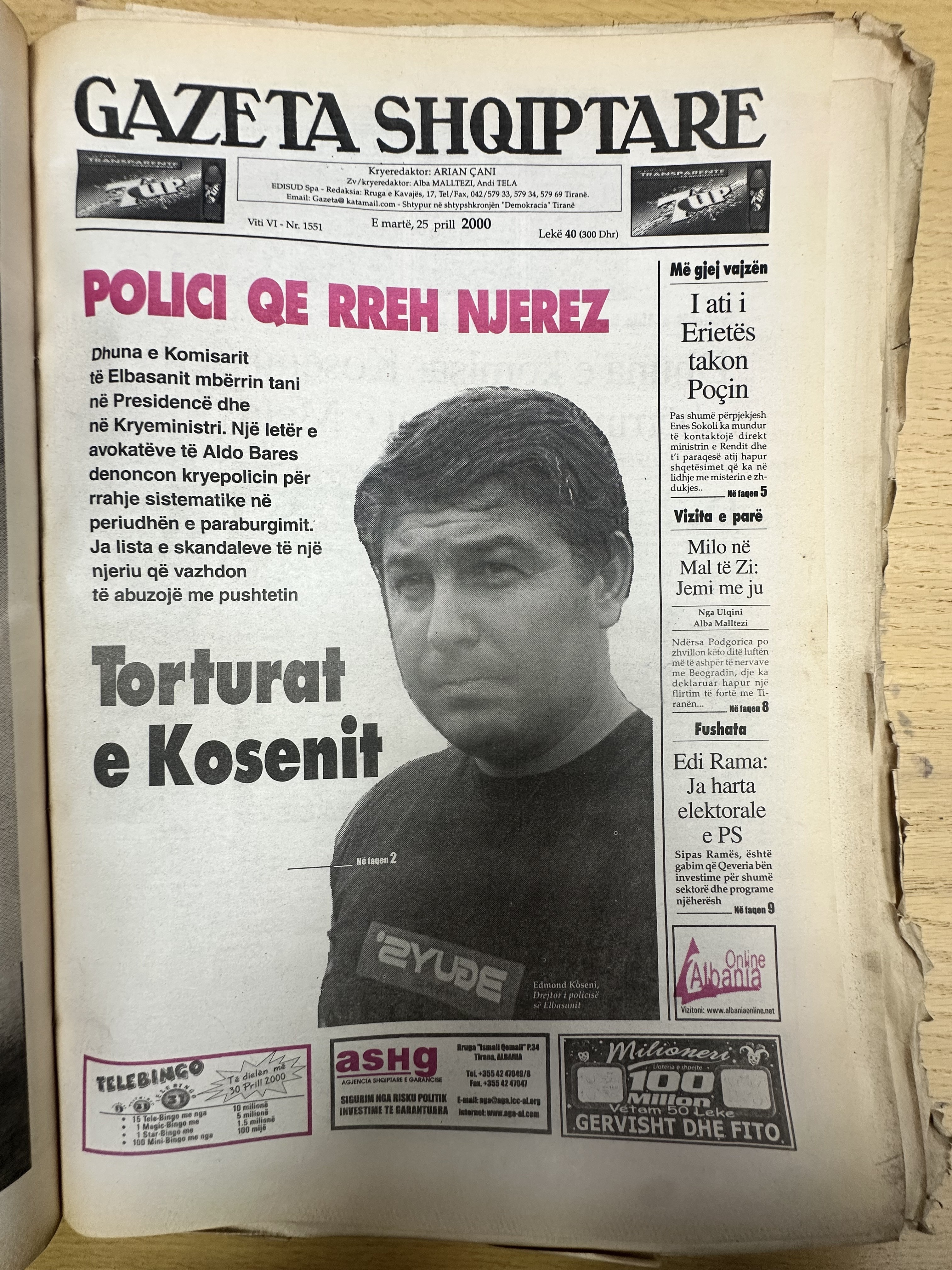 Gazeta Shqiptare 2000-04-25