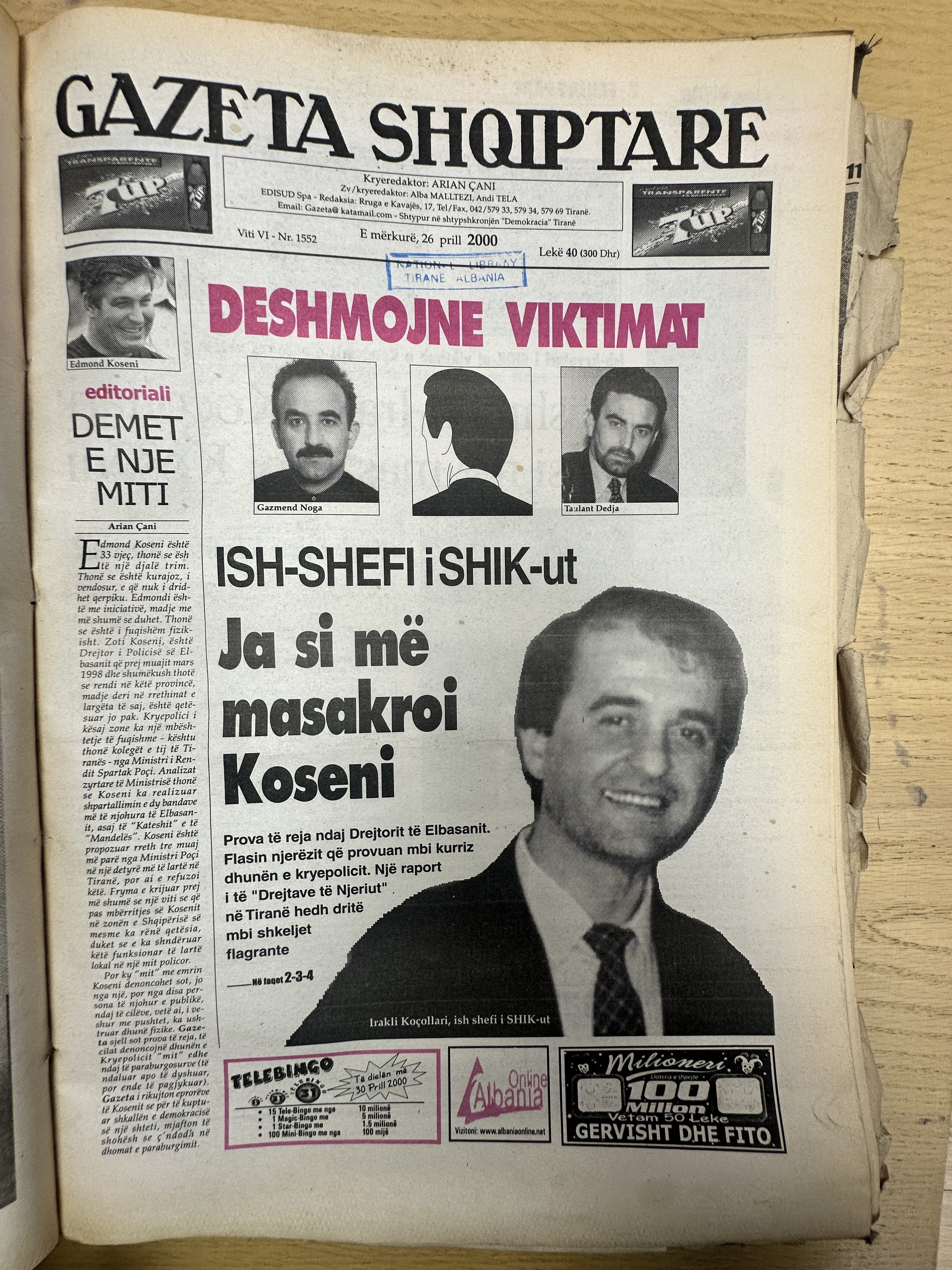 Gazeta Shqiptare 2000-04-26