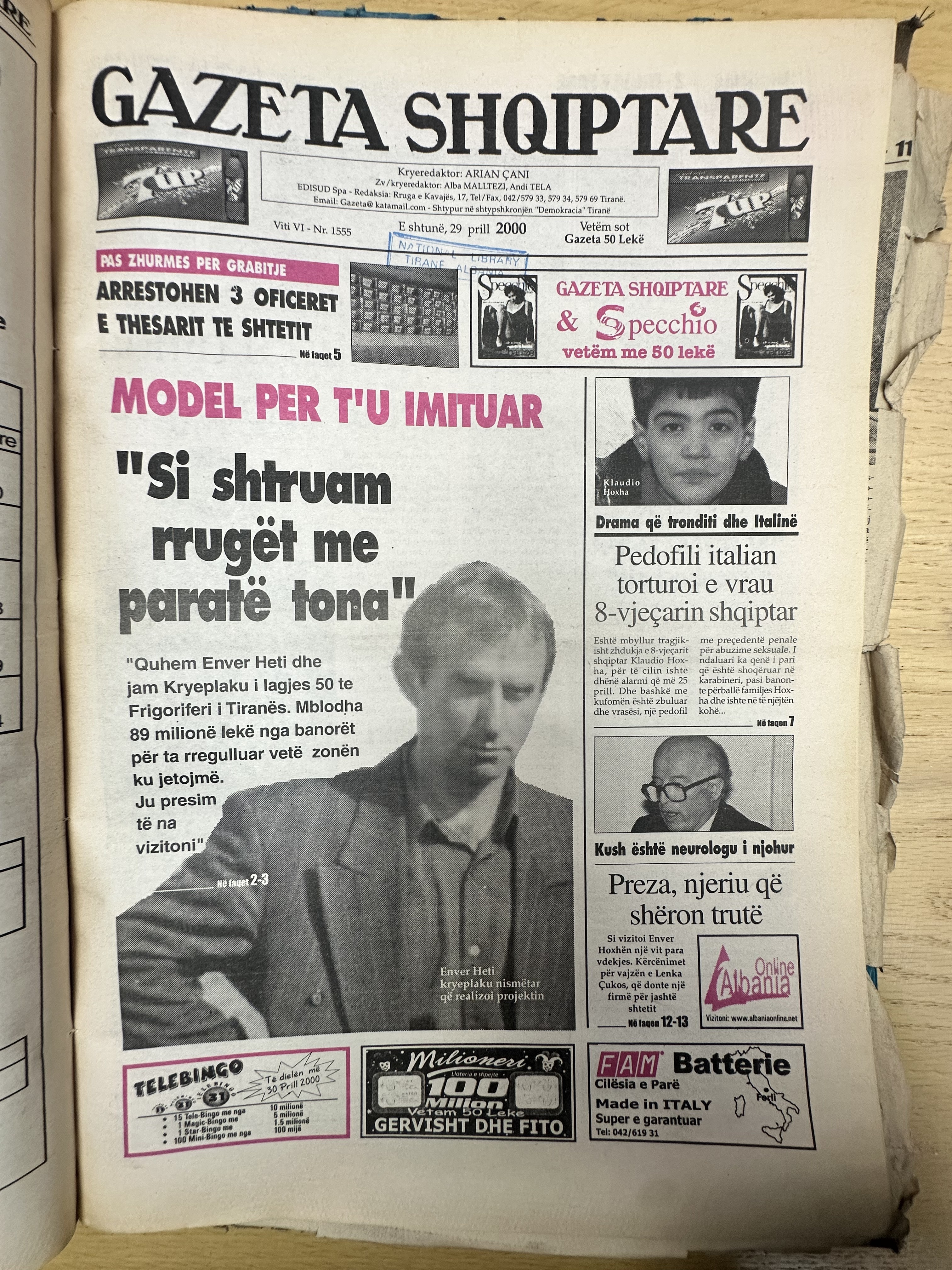 Gazeta Shqiptare 2000-04-29