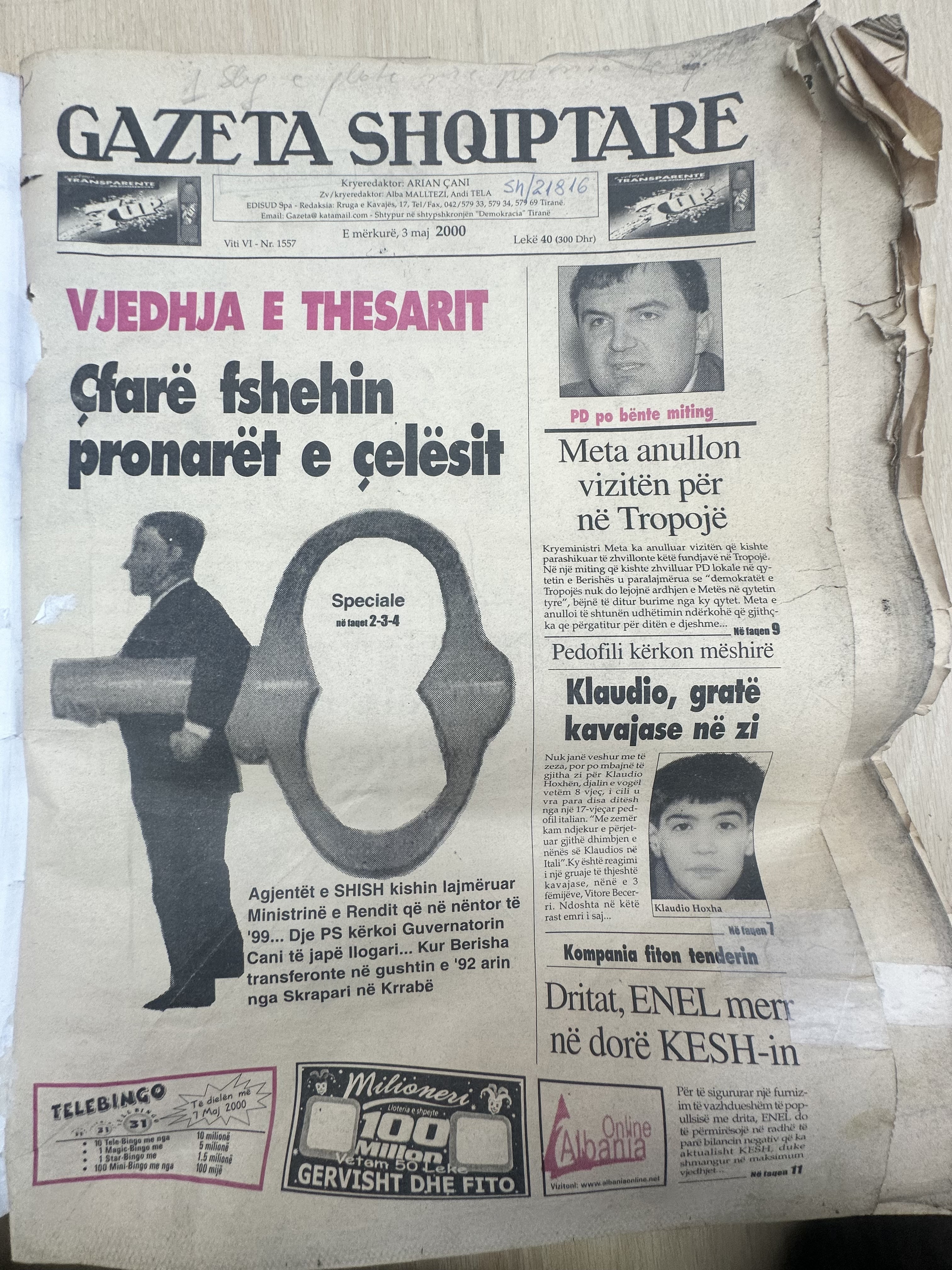 Gazeta Shqiptare 2000-05-03