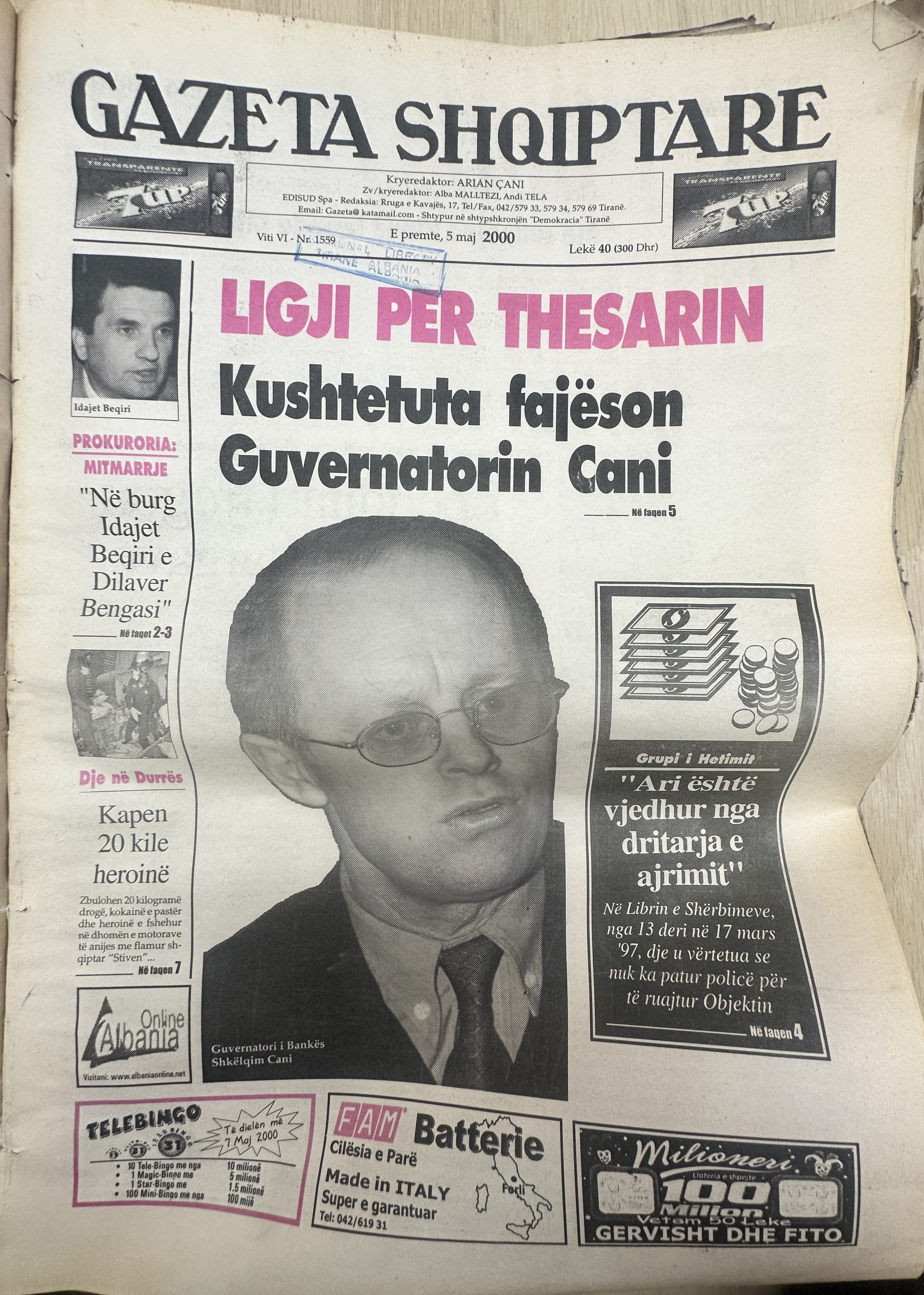 Gazeta Shqiptare 2000-05-05