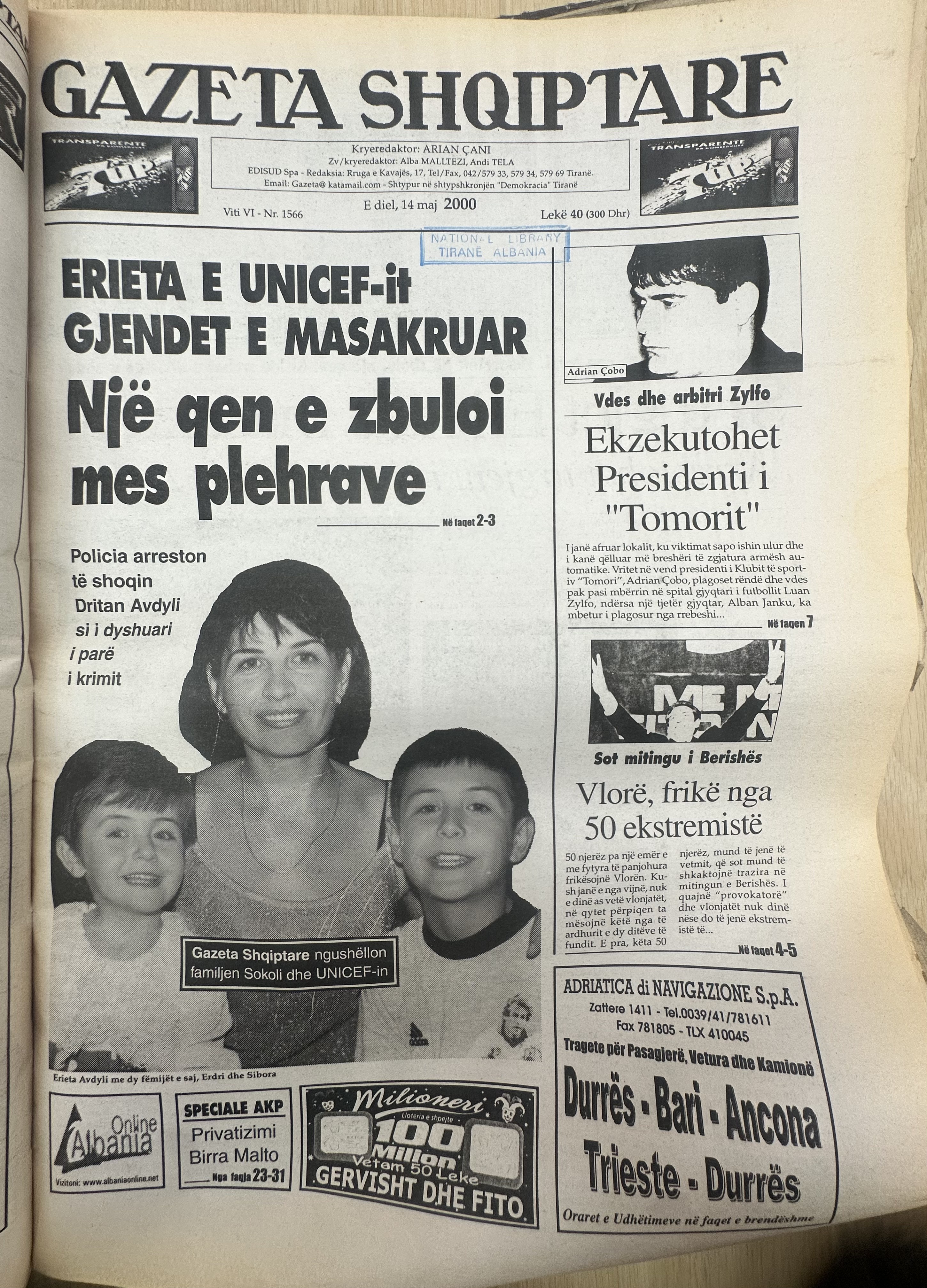 Gazeta Shqiptare 2000-05-14