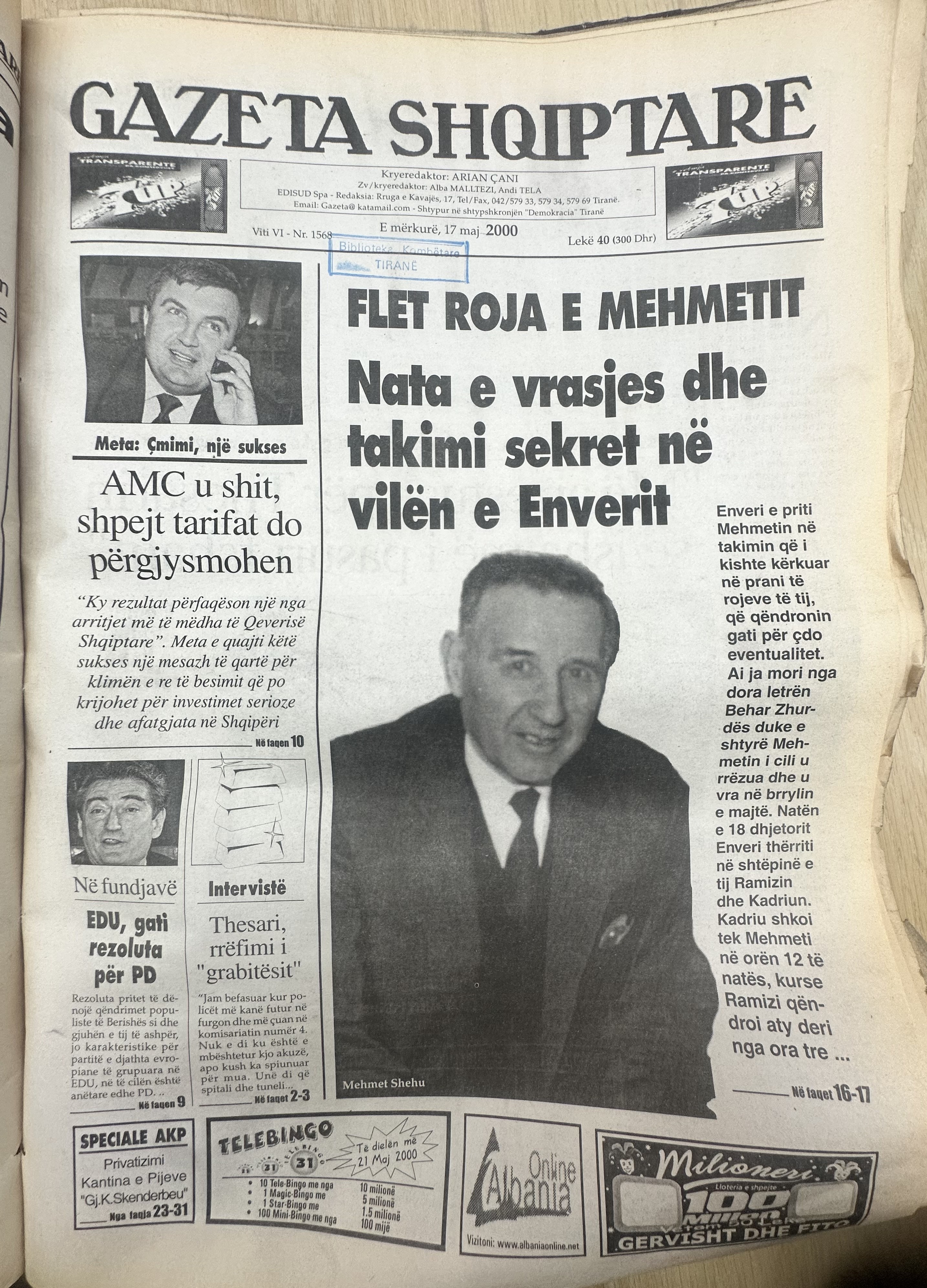 Gazeta Shqiptare 2000-05-17