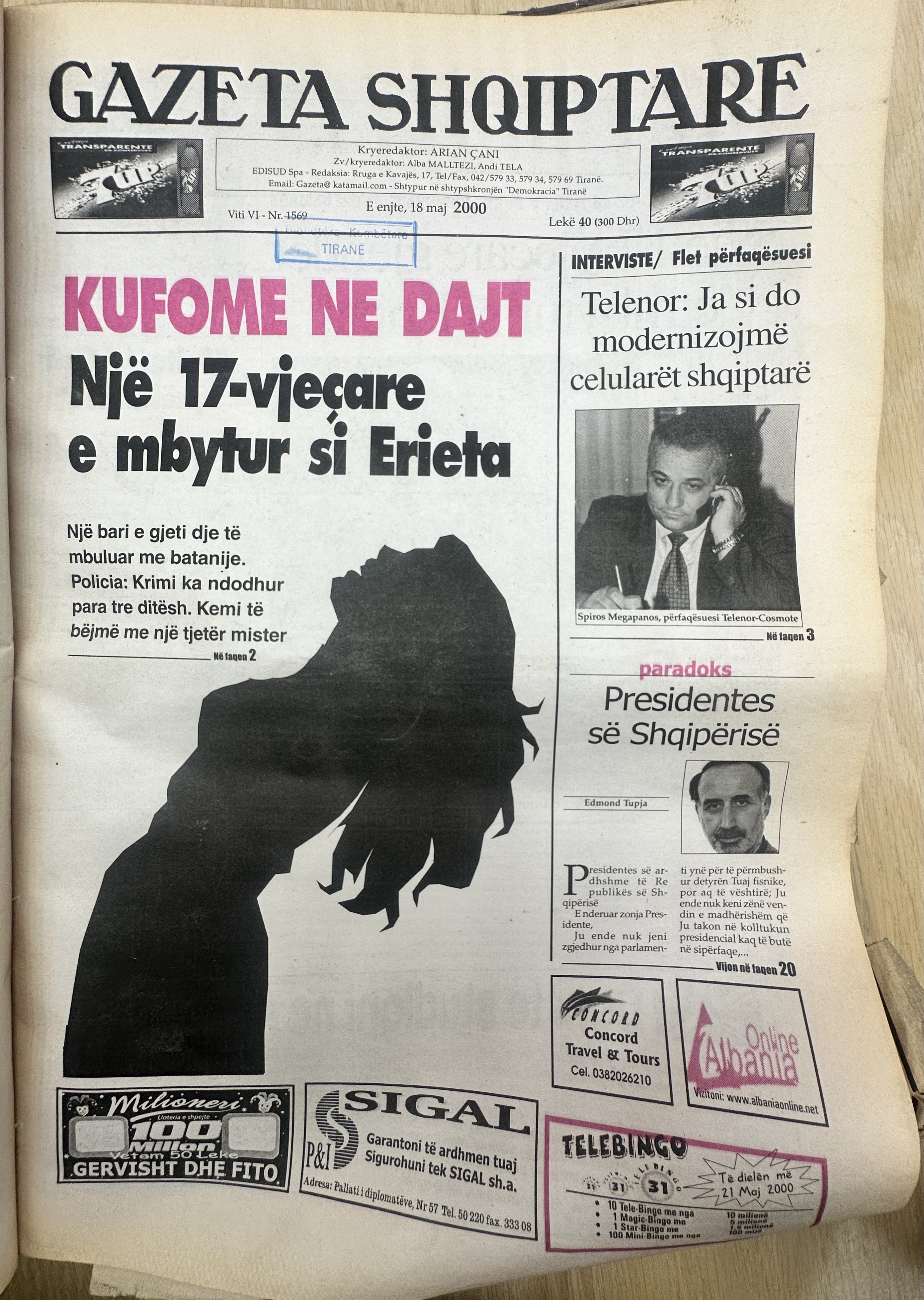 Gazeta Shqiptare 2000-05-18