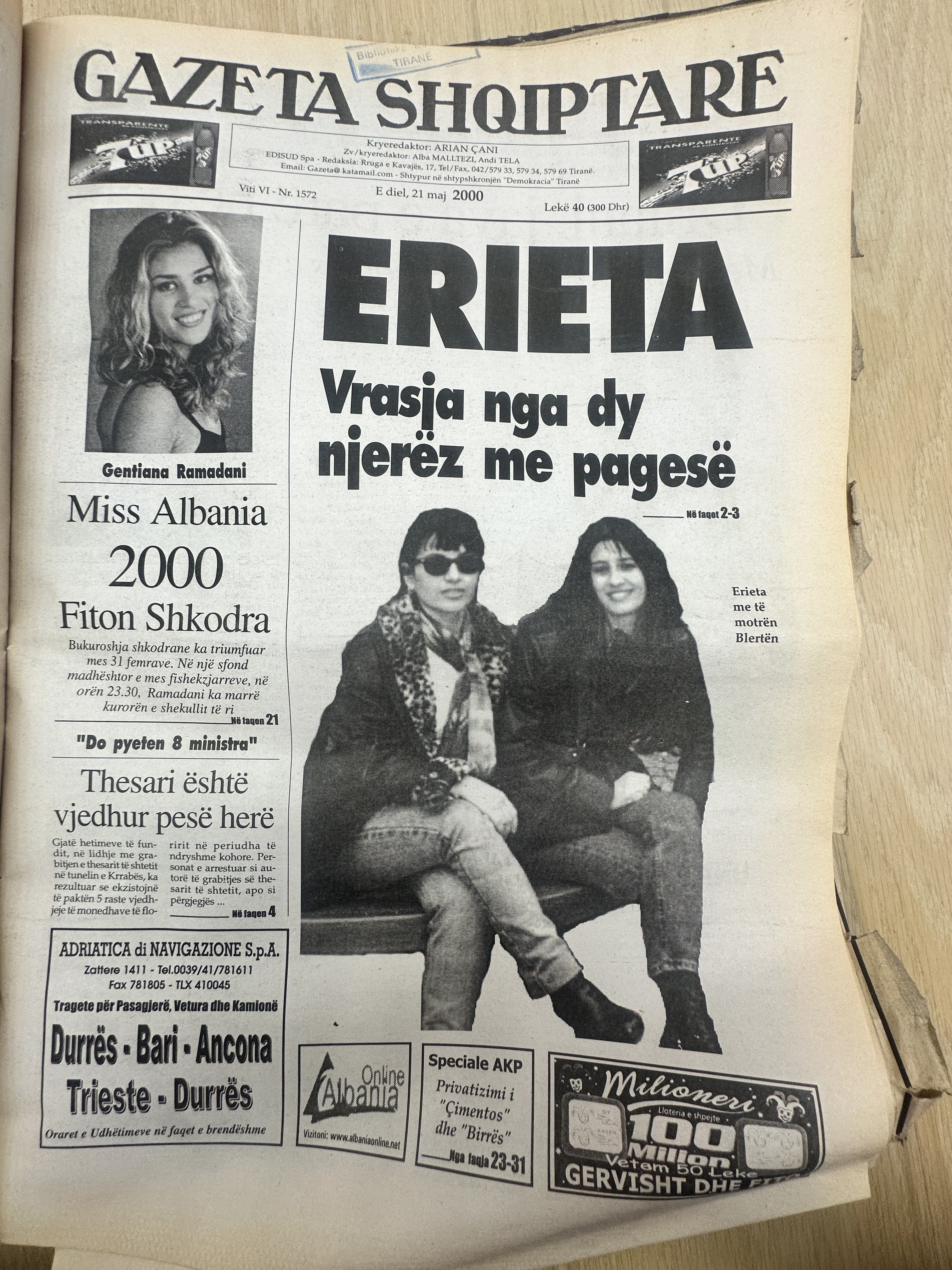 Gazeta Shqiptare 2000-05-21